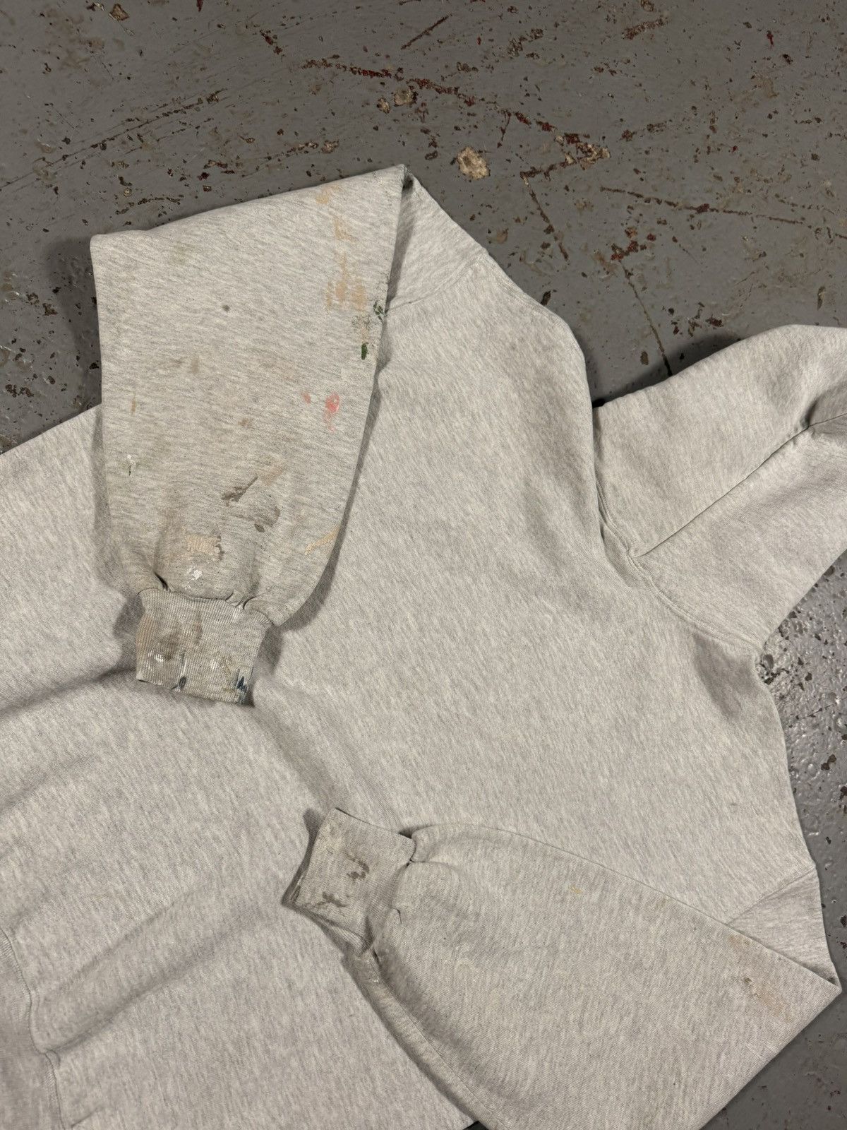 Russell Athletic Vintage Russells Athletic Thrashed Paint Splash Hoodie Size US XL / EU 56 / 4 - 6 Thumbnail