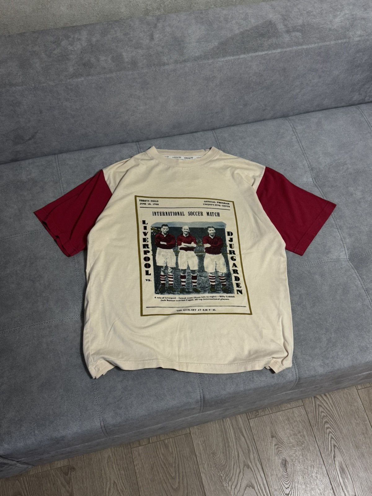 Adidas × Vintage Vintage Archive Liverpool vs Djurgarden 1948 soccer t-shirt Size US M / EU 48-50 / 2 - 1 Thumbnail