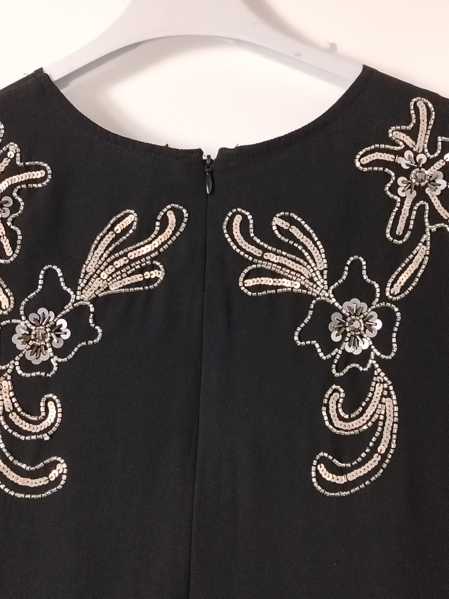 Other Pre-Loved Dress Womens 12 Black Sequin Embellished Short Size XL / US 12-14 / IT 48-50 - 6 Thumbnail