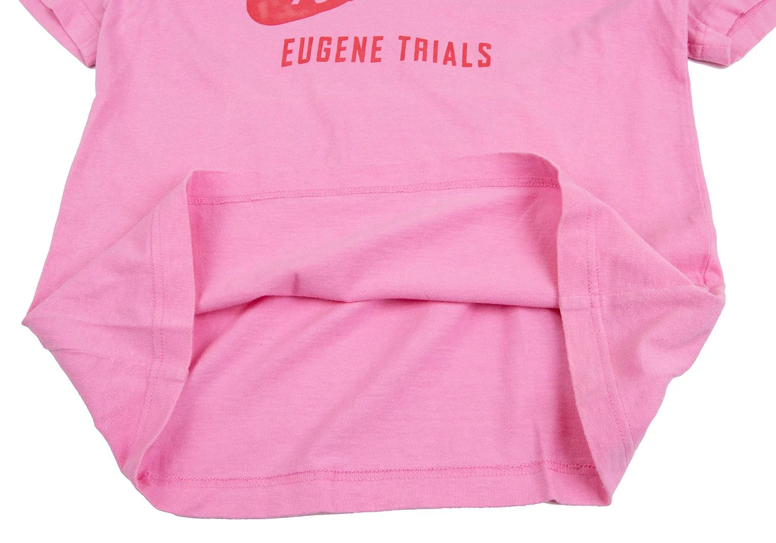 Junya Watanabe Pink Swoosh Logo Print T-Shirt, Size F Size US M / EU 48-50 / 2 - 8 Thumbnail