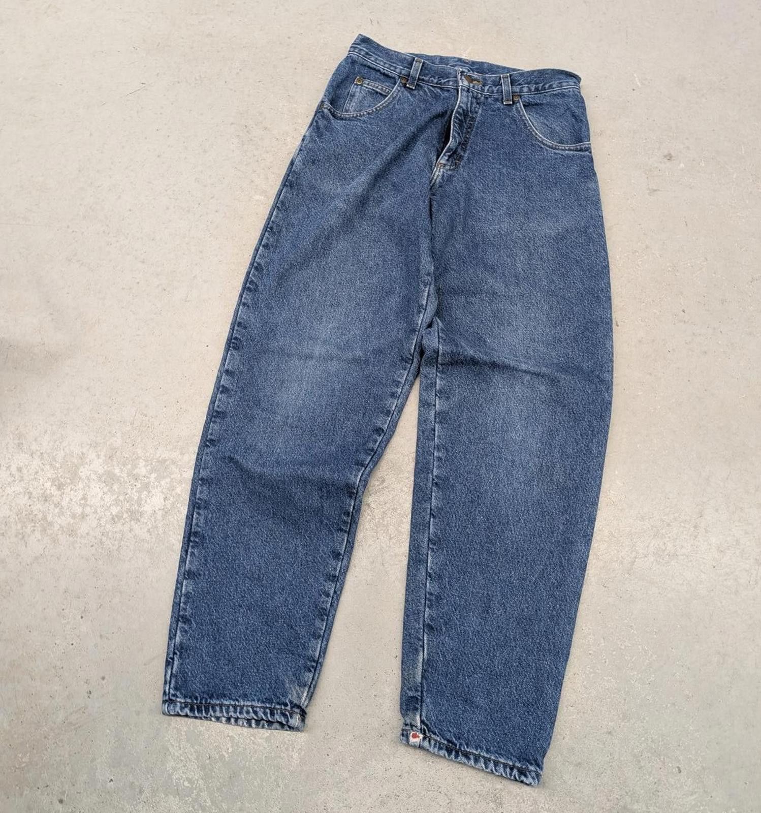 L.L. Bean Vintage 80s L.L. Bean Flannel Lined Made in USA Blue Jeans Size US 28 / EU 44 - 1 Thumbnail