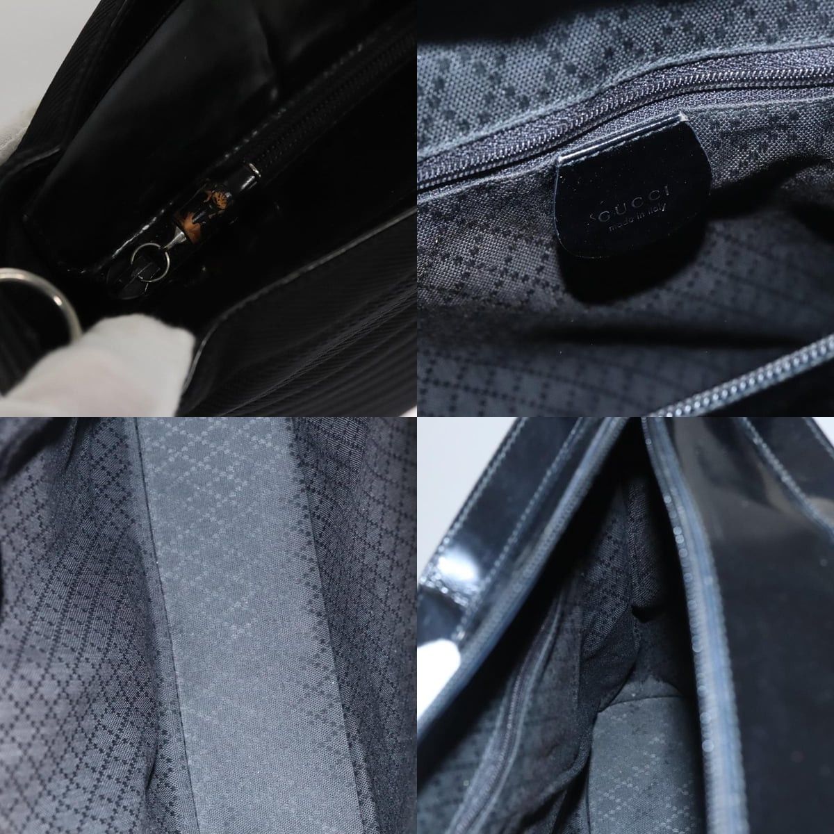 Gucci GUCCI Bamboo Handbag Nylon Black Size ONE SIZE - 11 Thumbnail