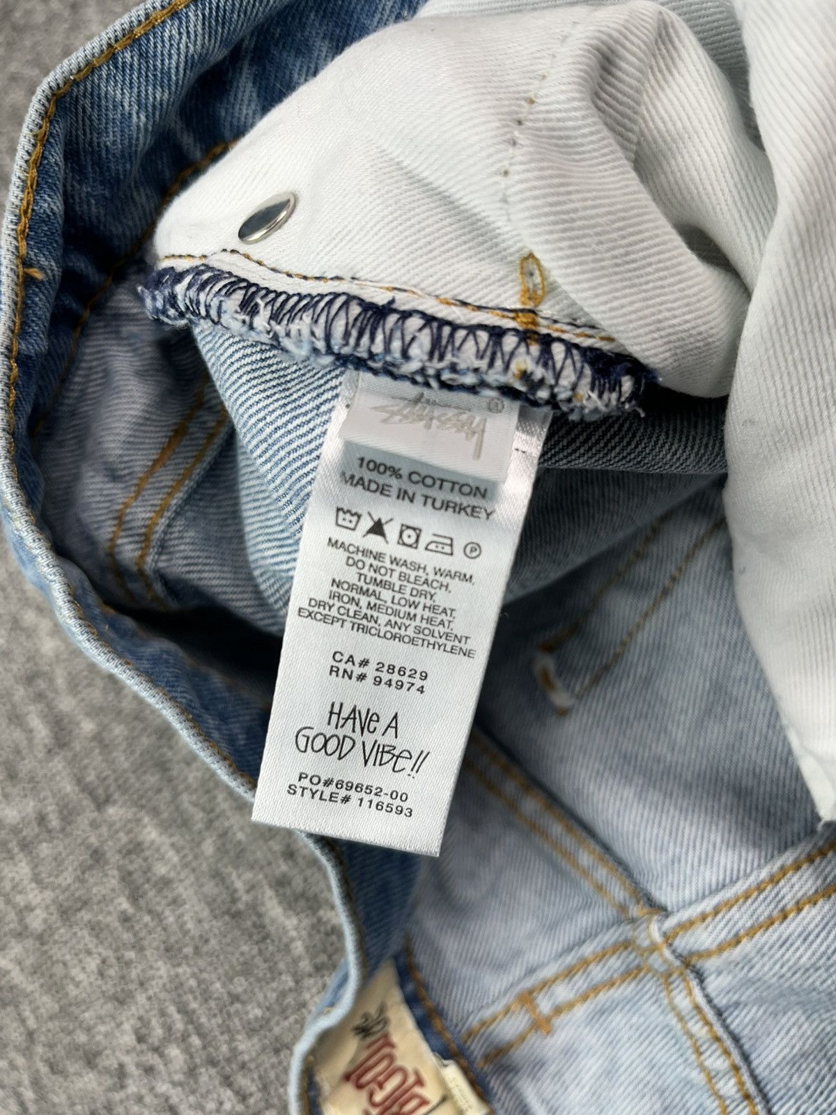 Stussy Stussy big ol double SS jeans Size US 30 / EU 46 - 9 Thumbnail