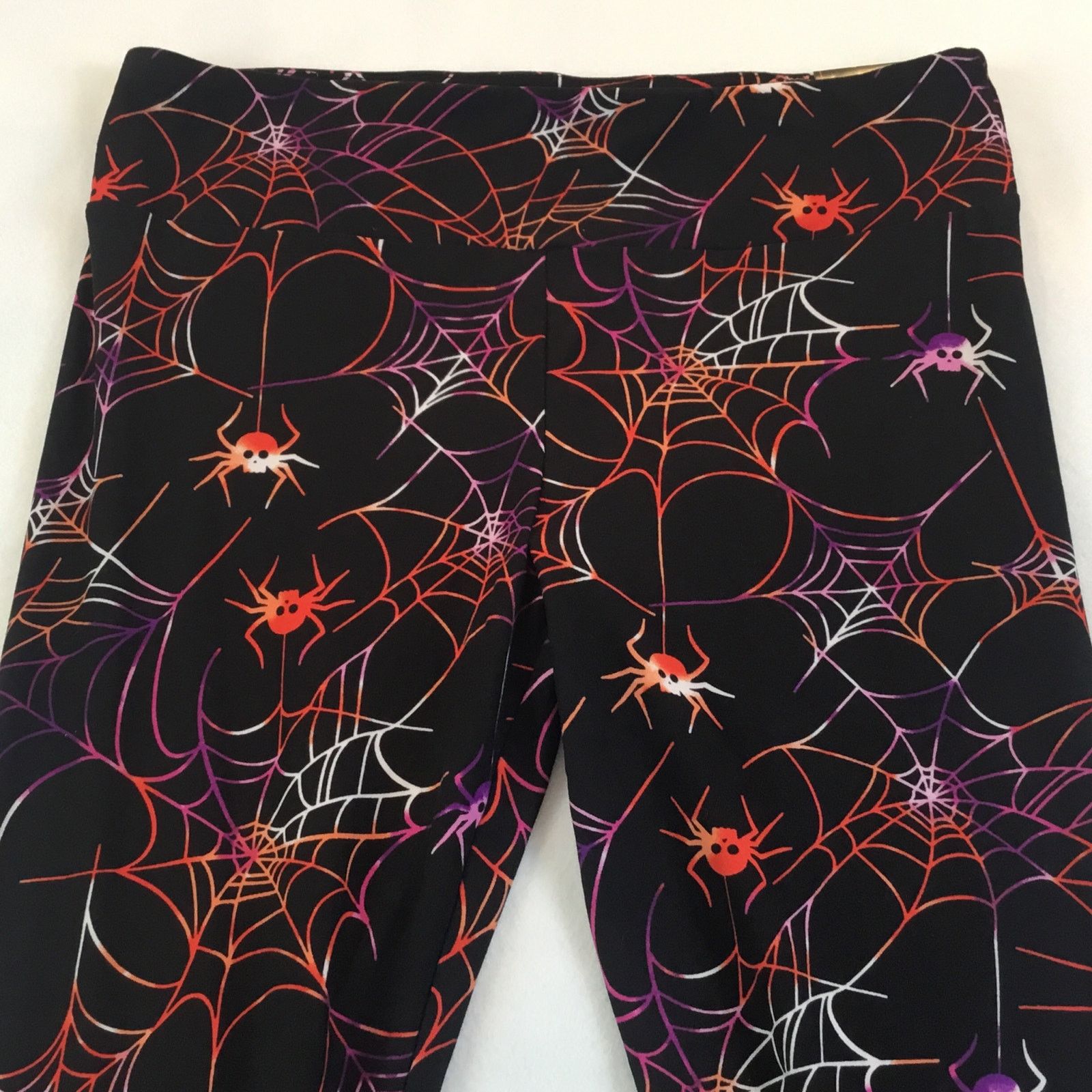 Other Leggings Spiders Webs Halloween Ankle Leggings XL 15-17 NWT Size 30" / US 8 / IT 44 - 1 Thumbnail