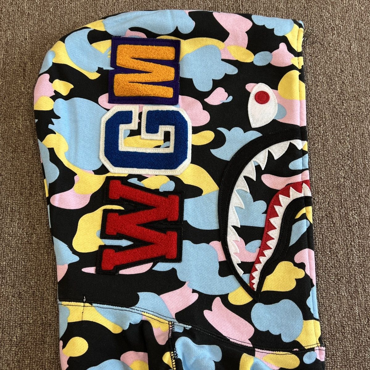 Bape New Multi Camo Shark Relaxed Full Zip Hoodie Size US M / EU 48-50 / 2 - 6 Thumbnail