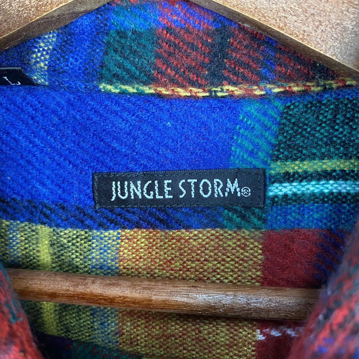 Japanese Brand DL Jungle Strom checkered Red Shirt #C909 Size US L / EU 52-54 / 3 - 11 Thumbnail