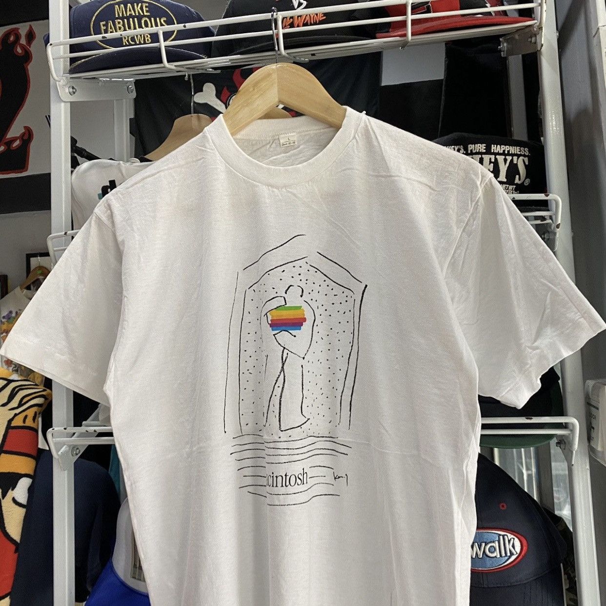 Apple RARE Vintage 90s Apple Macintosh Promo Logo Single Stitch Size US M / EU 48-50 / 2 - 3 Thumbnail