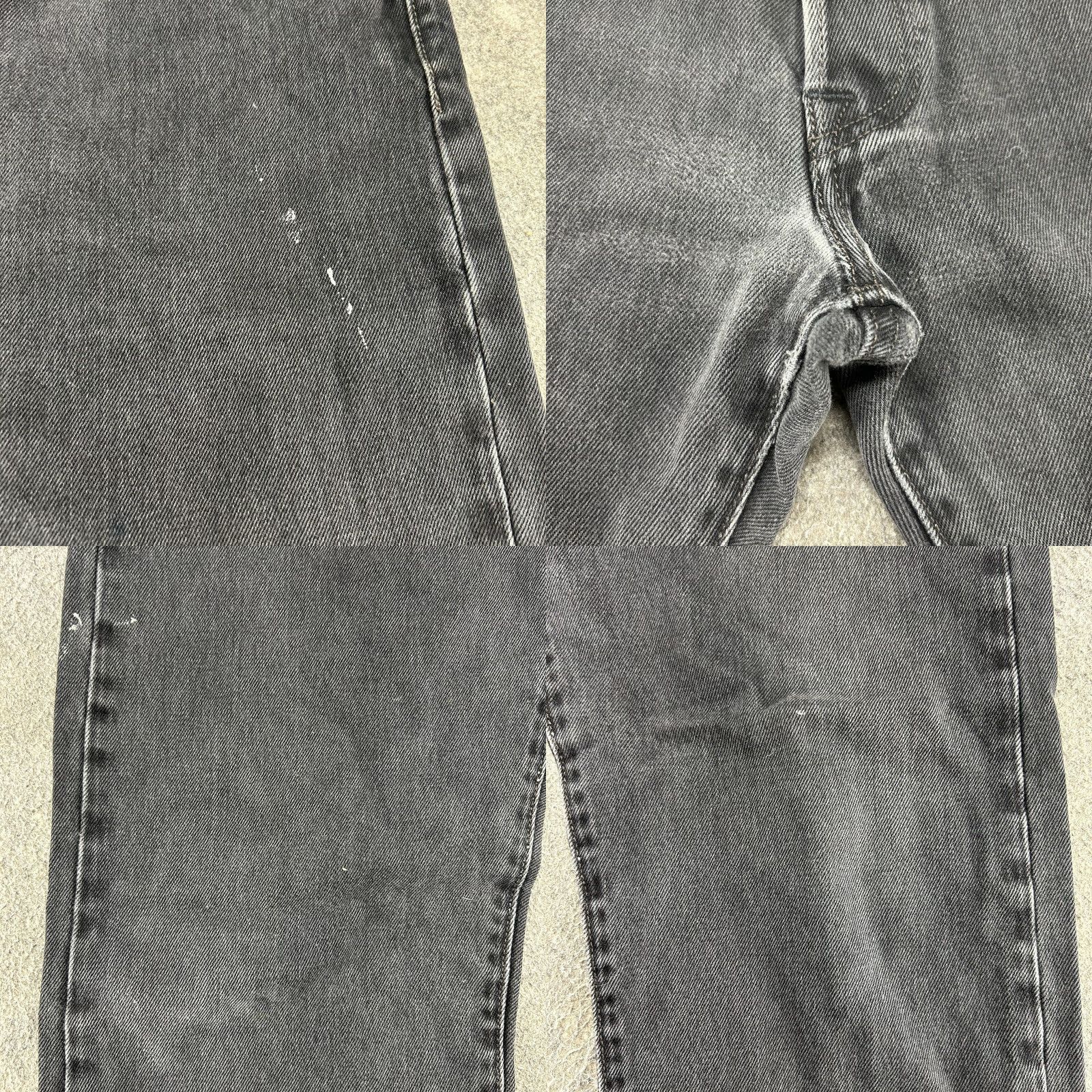 Levi's Levi's 501 Jeans Mens 38x32 Black Regular Straight Distressed 5-Pocket Denim Dark Wash Button Closure Regular Fit Vintage: No Size US 38 / EU 54 - 8 Thumbnail