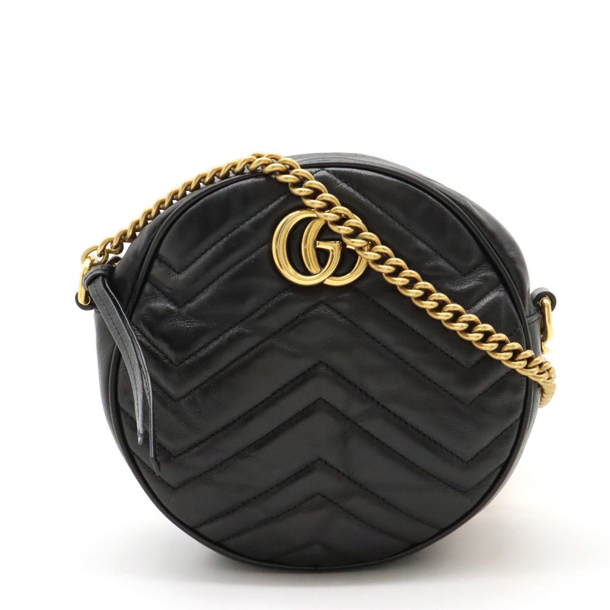 Gucci Gucci Gucci Leather GG Marmont Mini Shoulder Bag 550154 Leather Crossbody Bag 550154 in Very Good Condition Size ONE SIZE - 1 Thumbnail