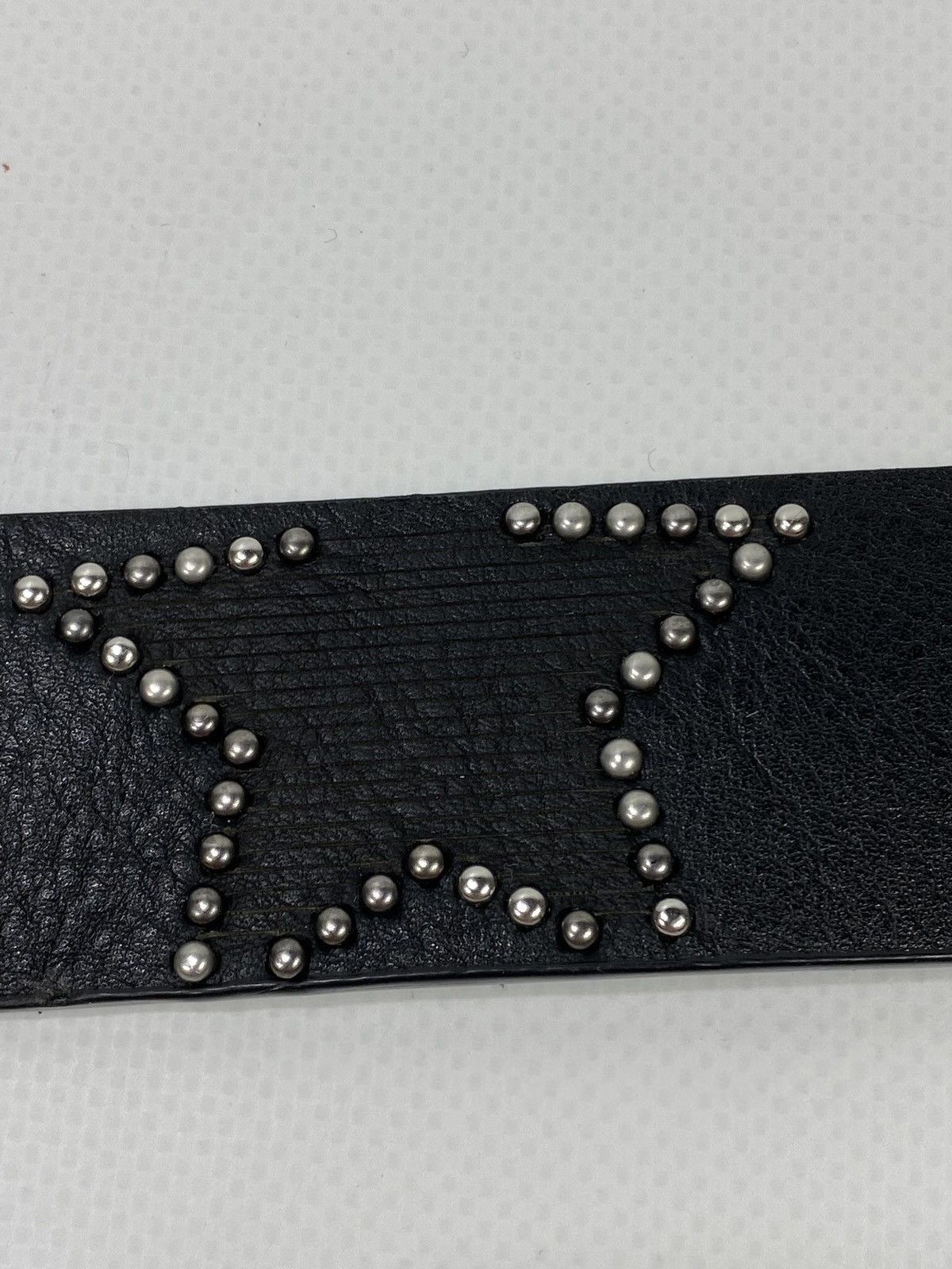 Vintage 🔥LASTDROP🔥 Y2K Avant Garde Stars Studded Opium Leather Belt Size ONE SIZE - 10 Thumbnail