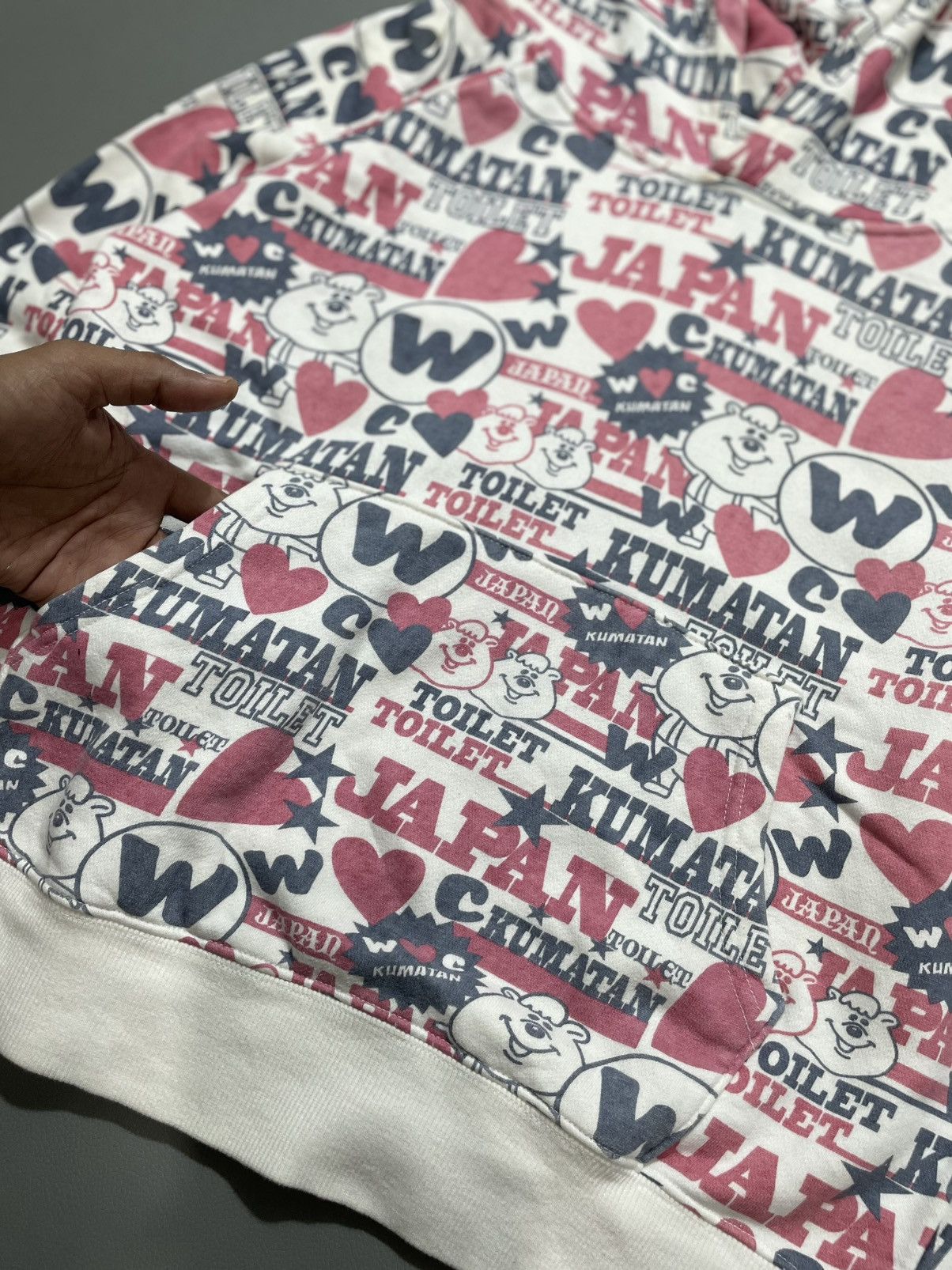 Hysteric Glamour Japanese brand Kumatan Toilet Hoodie printed hysteric style Size L / US 10 / IT 46 - 2 Thumbnail