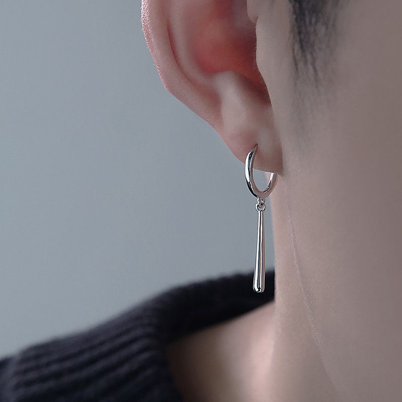 Jewelry × Sterling Silver One pairs Vibe Earrings Gothic Punk Chrome Jewelry Spike Size ONE SIZE - 4 Thumbnail
