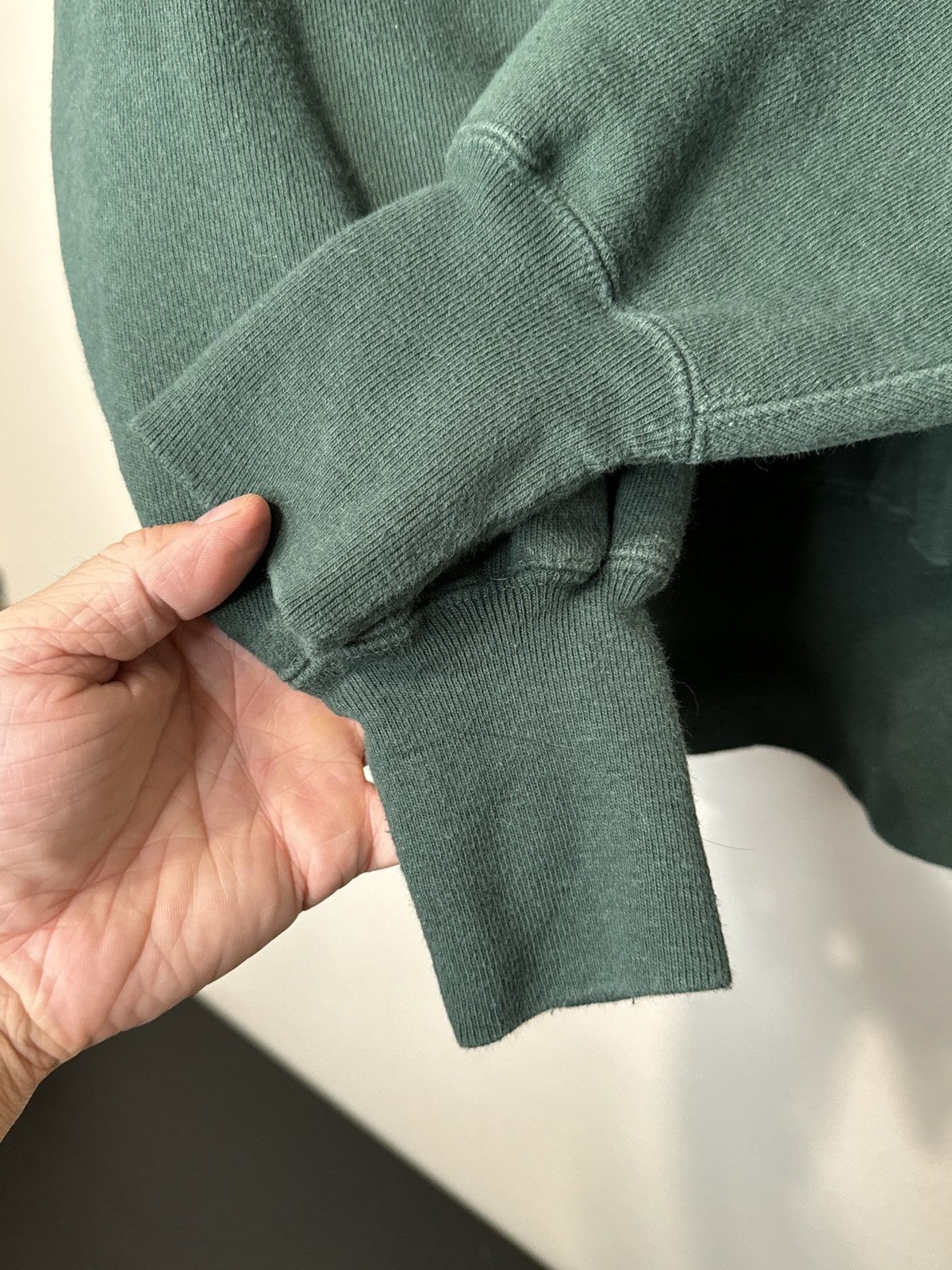 Champion × Vintage Vintage 90s Champion Reverse Weave Crewneck Sweatshirt Green Size US L / EU 52-54 / 3 - 2 Thumbnail