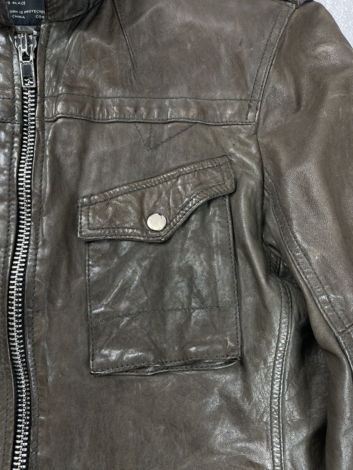 Allsaints Allsaints Spitalfields Leather Jacket Men’s Size S Size US S / EU 44-46 / 1 - 7 Thumbnail