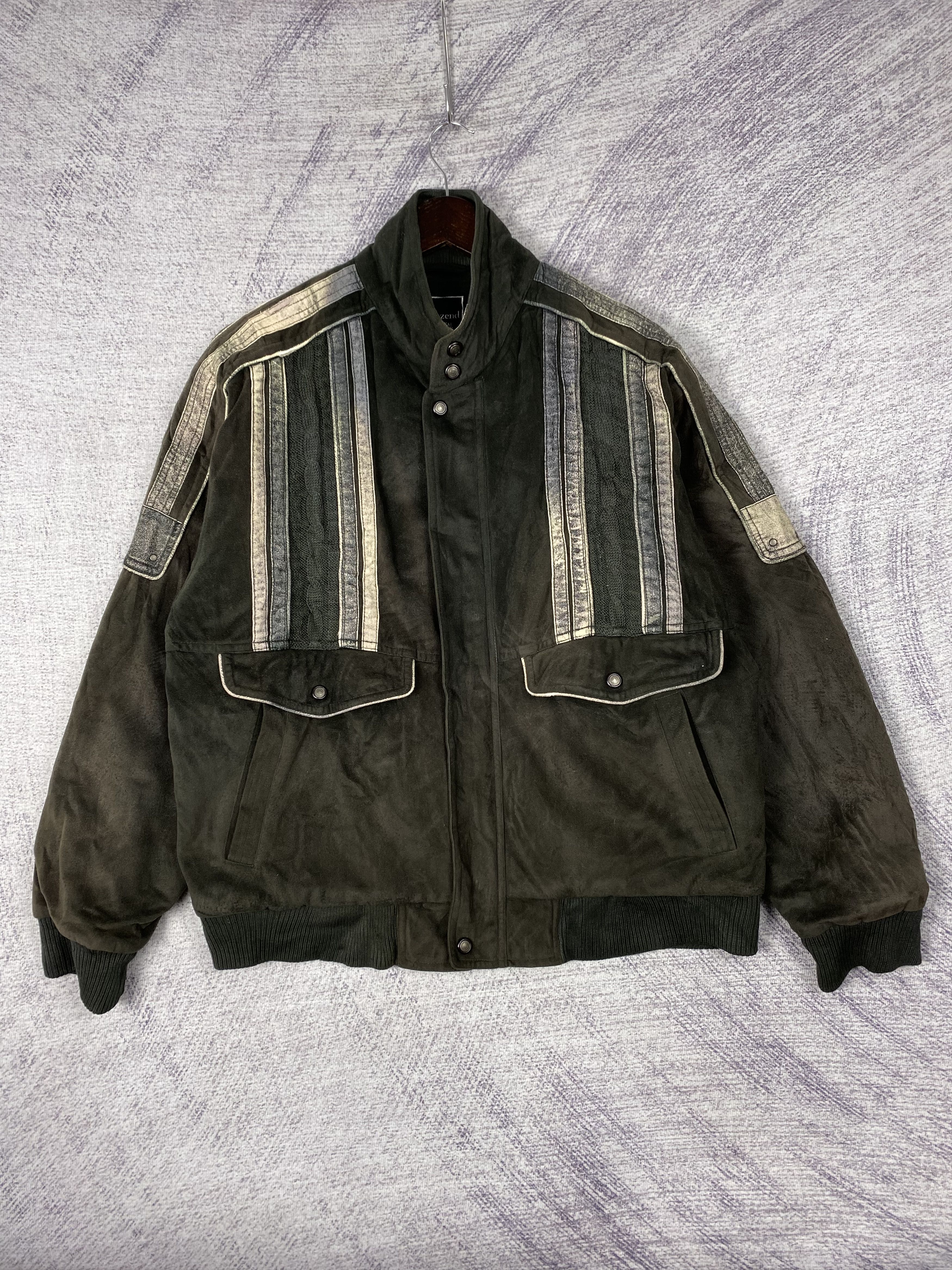 Japanese Brand Vintage Tauzend Full Zipper Bomber Jacket Size US L / EU 52-54 / 3 - 1 Thumbnail