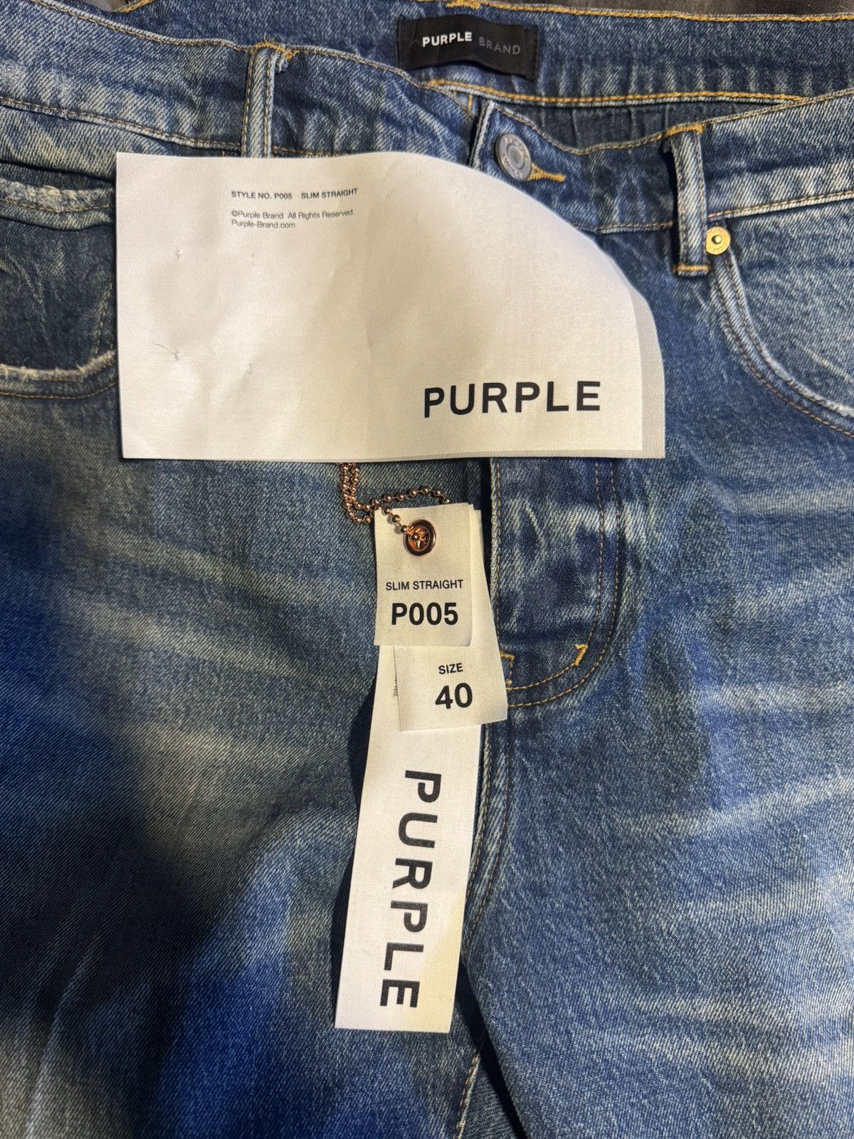 Purple Brand Purple Brand P005 Vintage Scratch Size US 40 / EU 56 - 4 Thumbnail