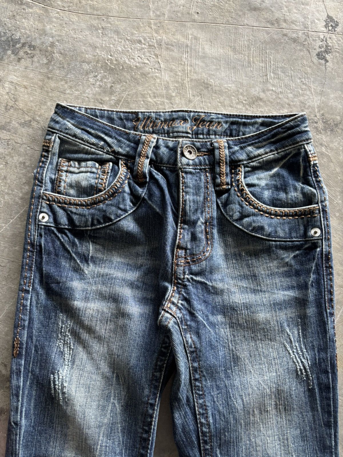 Hysteric Glamour y2k flared washed ultimax jeans japanese denim style Size 26" / US 2 / IT 38 - 2 Thumbnail