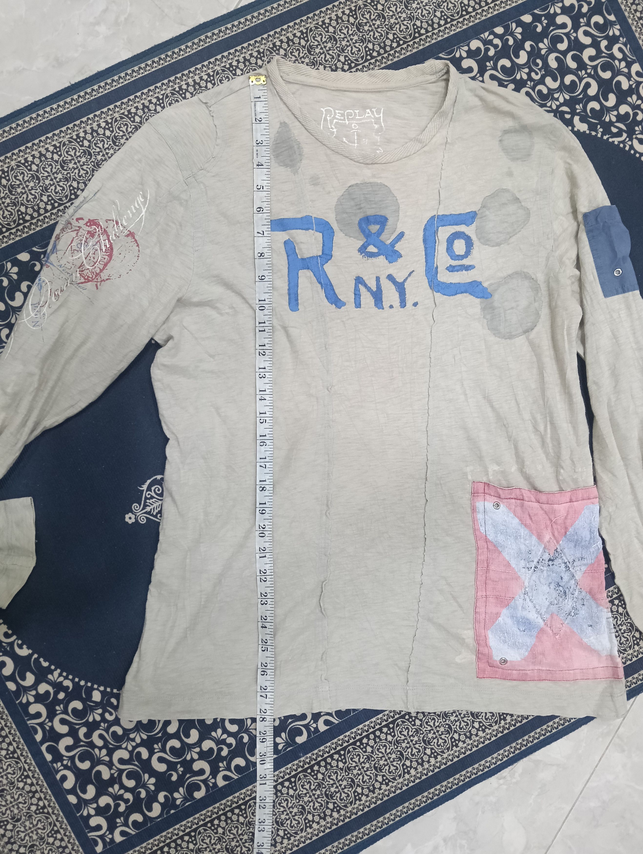 Replay Replay Great Design Shirt Size US L / EU 52-54 / 3 - 16 Thumbnail