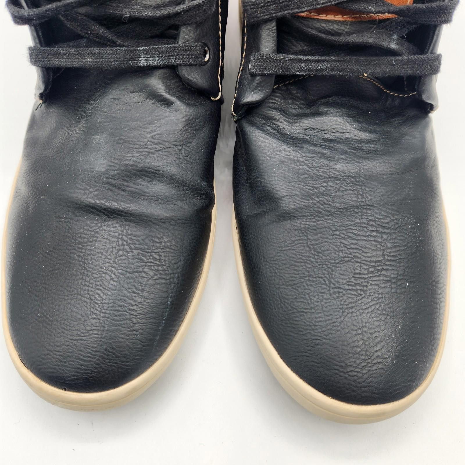Steve Madden Steve Madden Kobe Black Brown Leather Shoes Size 10 Size US 10 / EU 43 - 3 Thumbnail