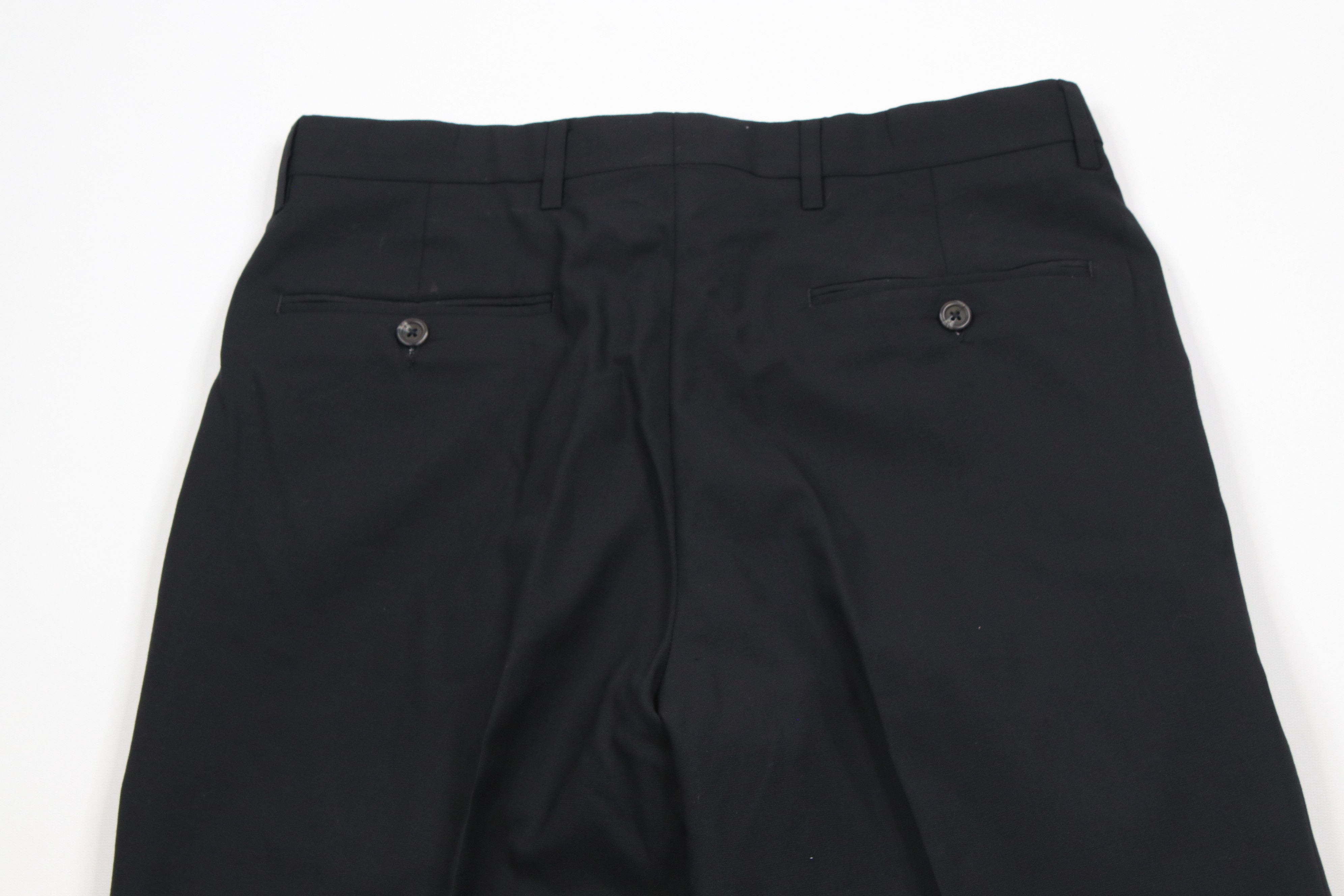 Ralph Lauren × Vintage Vintage 90s Ralph Lauren Cuffed Wide Leg Chino Pants Black Size US 30 / EU 46 - 10 Thumbnail