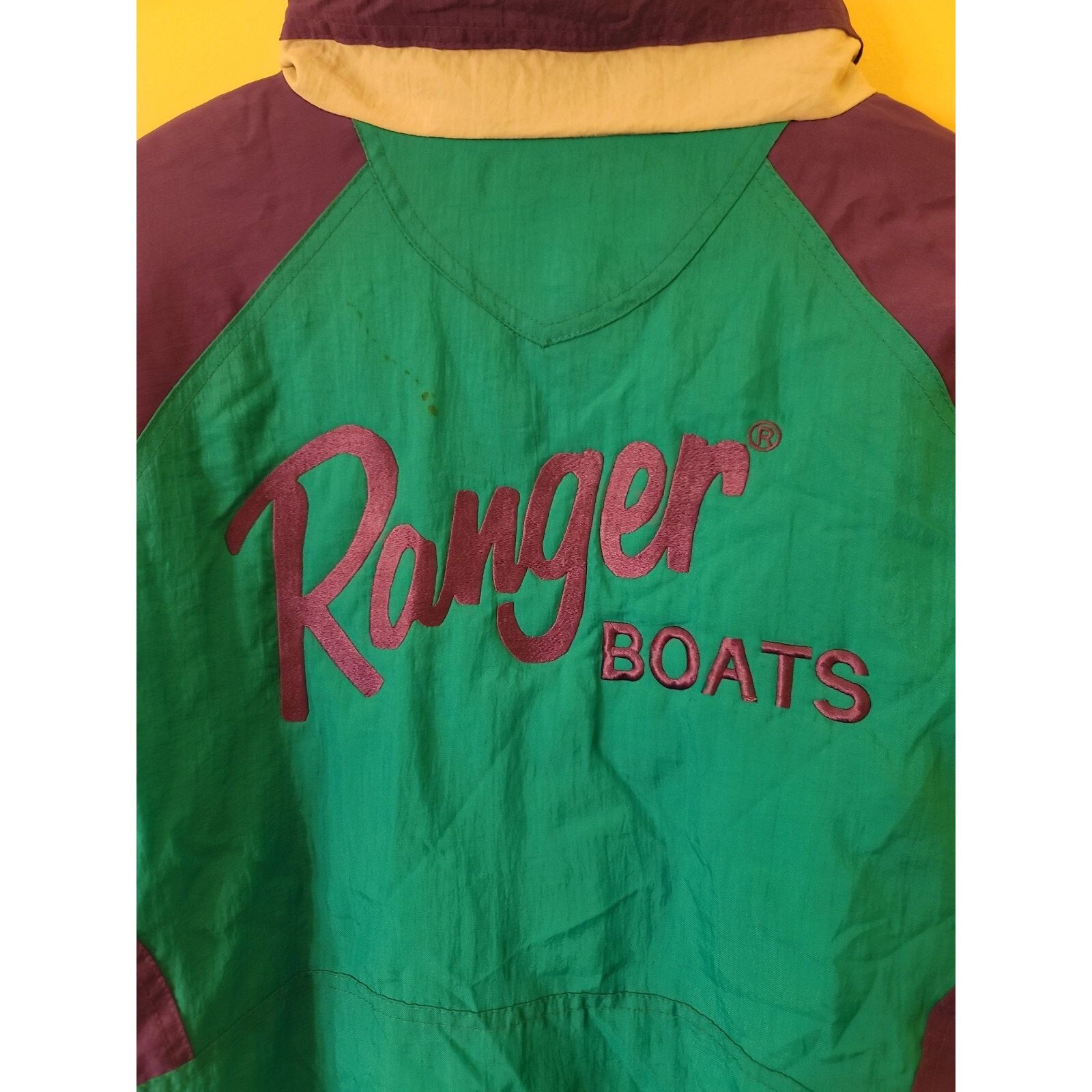 Vintage Vtg RANGER BOATS jacket turquoise purple Sz L Dunbrooke Size US L / EU 52-54 / 3 - 6 Thumbnail