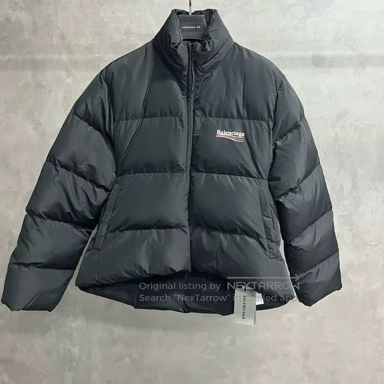 Balenciaga Balenciaga Black letter logo print long-sleeve jacket Size XXS / US 00 / IT 34 - 1 Thumbnail