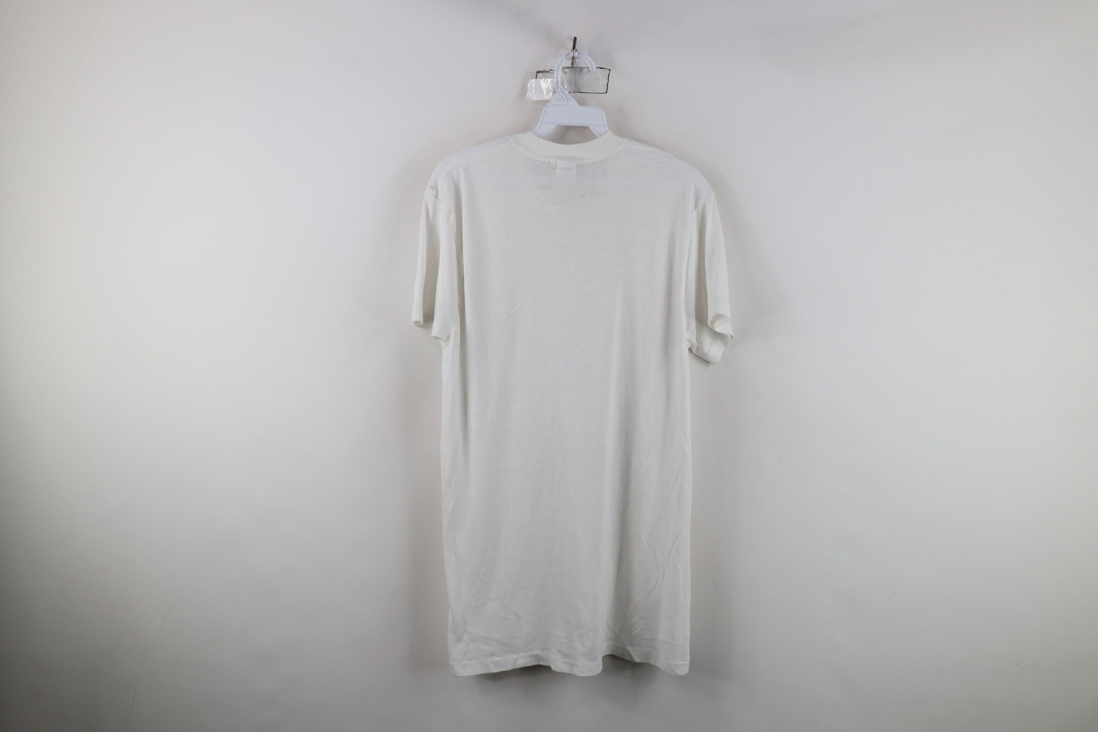 Vintage Vintage 90s Streetwear Blank Super Thin T-Shirt White USA Size US L / EU 52-54 / 3 - 10 Thumbnail