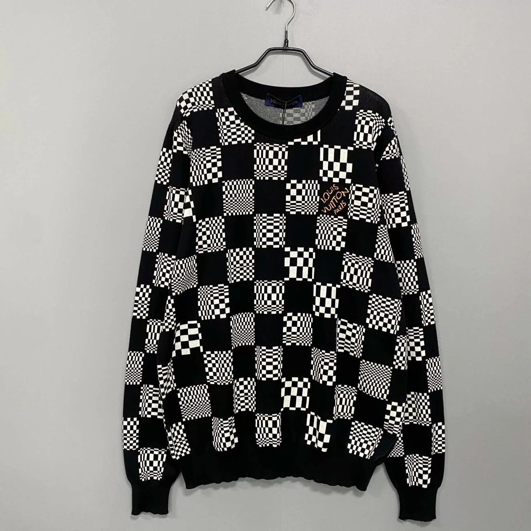 Louis Vuitton Checkered Pattern Long Sleeve Sweater Size US XXL / EU 58 / 5 - 1 Thumbnail