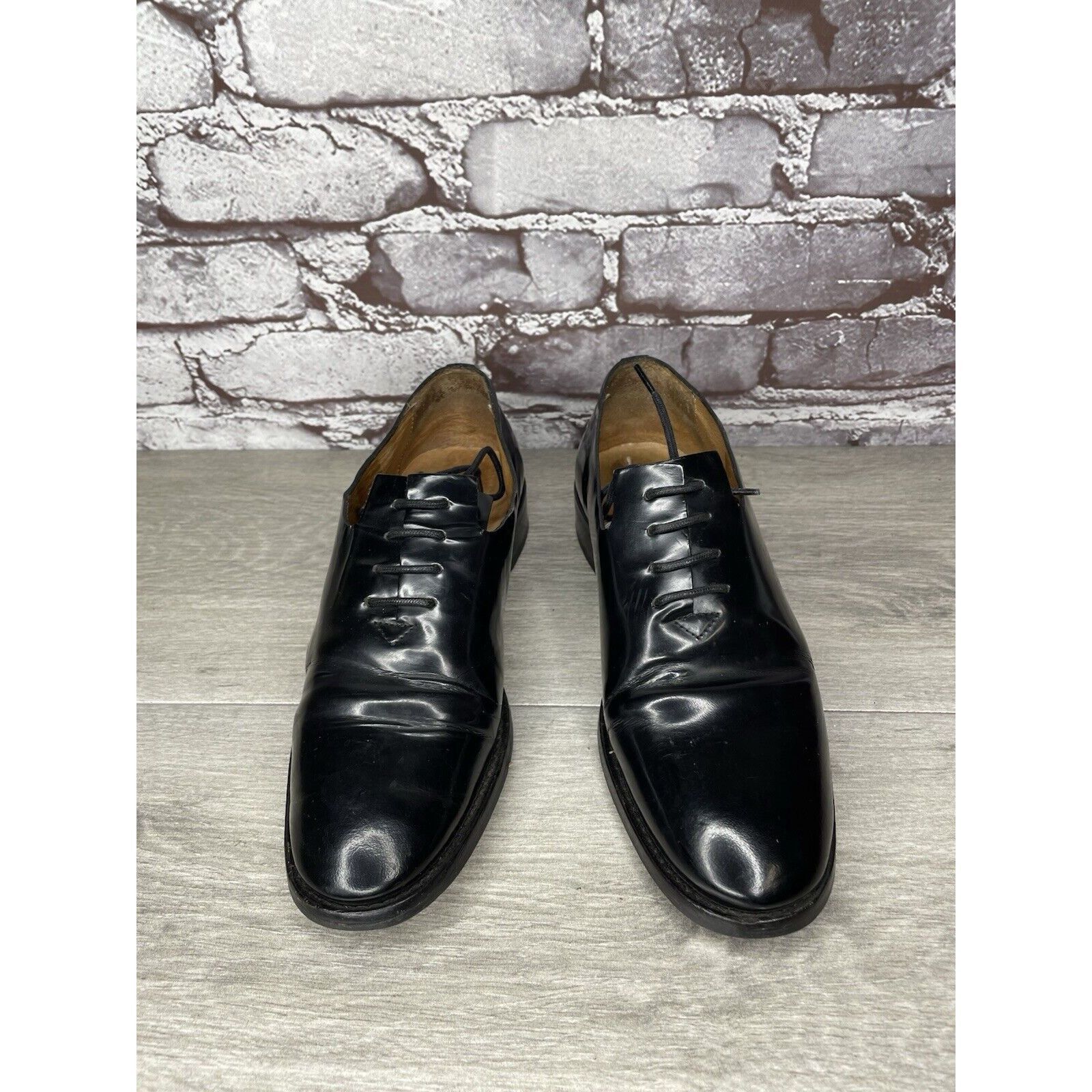 Other Filipe Sousa Black Patent Leather Oxfords Lace Up Shoes Wome Size US 7.5 / IT 37.5 - 17 Thumbnail