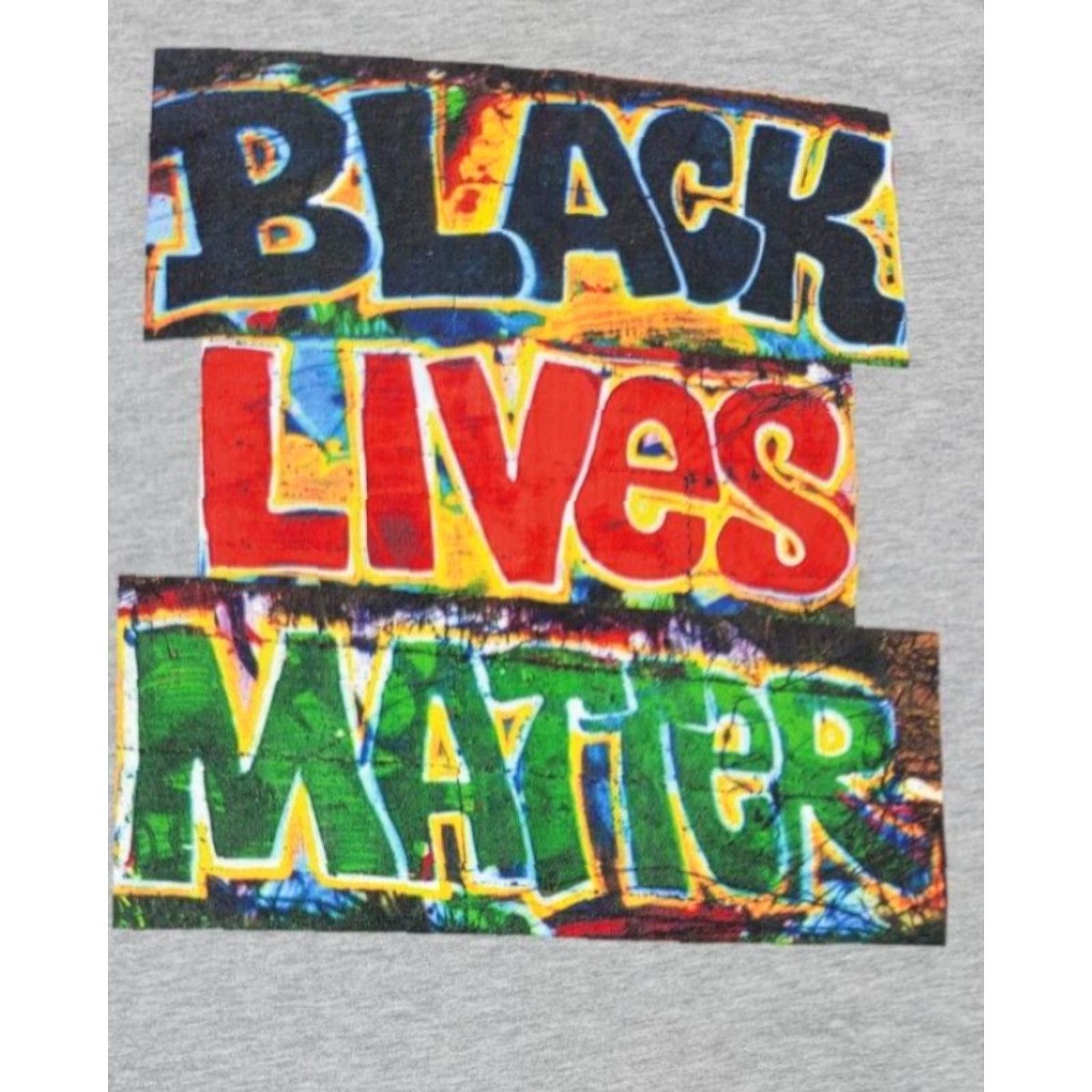 Vintage Nike Black Lives Matter Shirt Gray Black Red Green Graffiti Logo XL Short Sleeve Shirt Mens 90s Block Logo Logo Size US XL / EU 56 / 4 - 3 Thumbnail