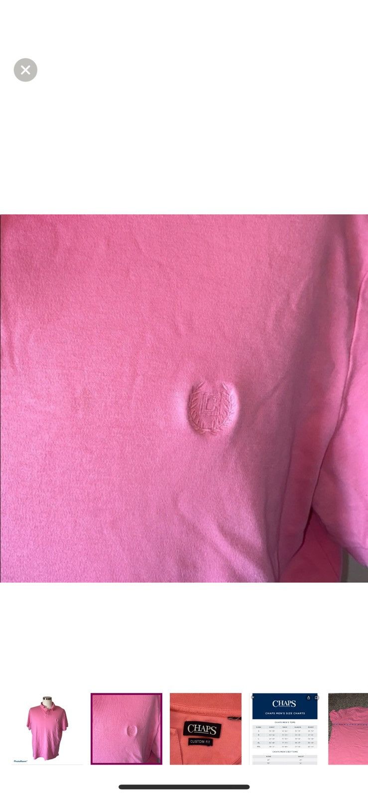 Chaps Ralph Lauren Chaps by Ralph Lauren pink polo shirt Size US L / EU 52-54 / 3 - 4 Thumbnail