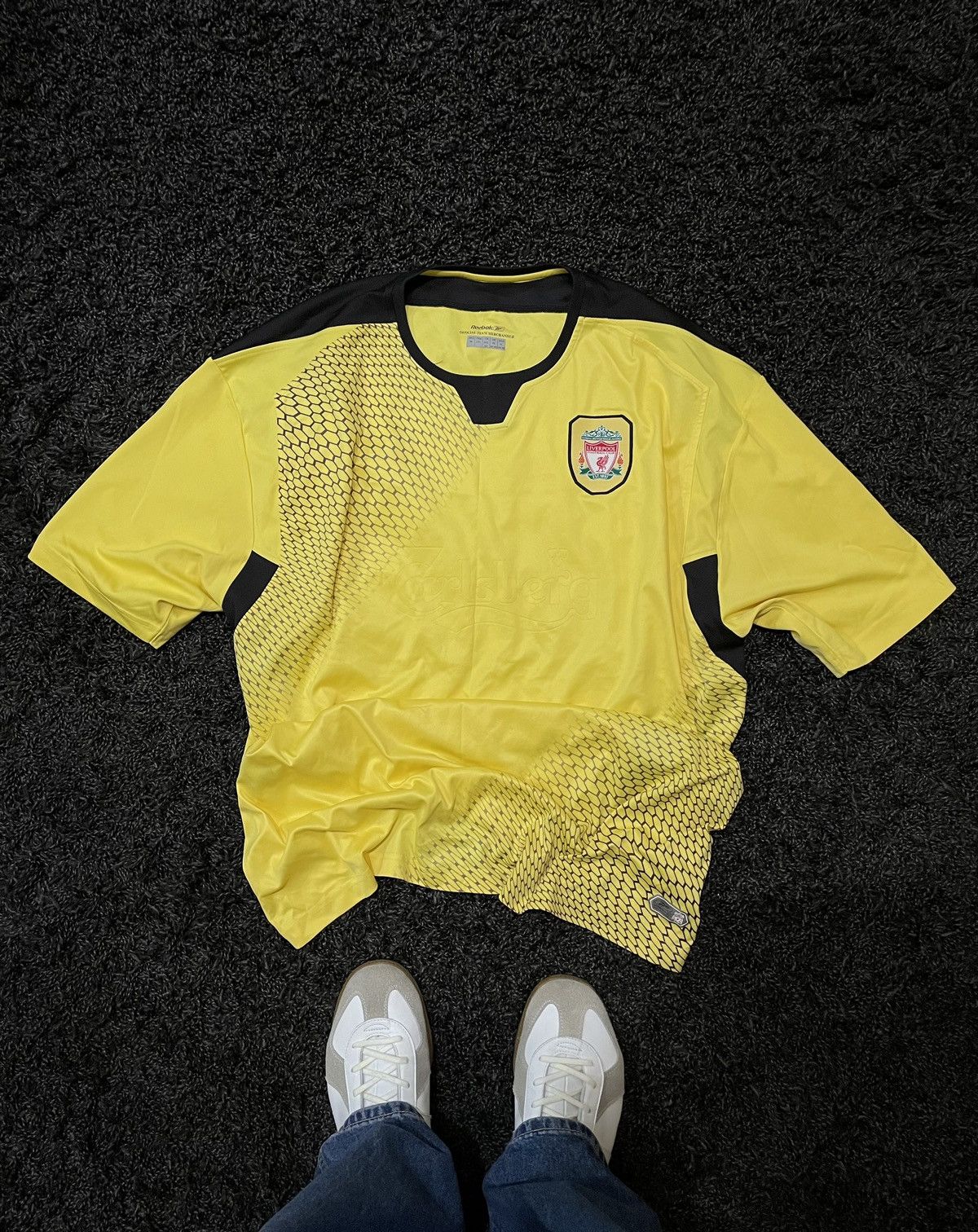 Reebok VINTAGE 2003 LIVERPOOL REEBOK AWAY SOCCER JERSEY BLOKECORE Size US XL / EU 56 / 4 - 1 Thumbnail