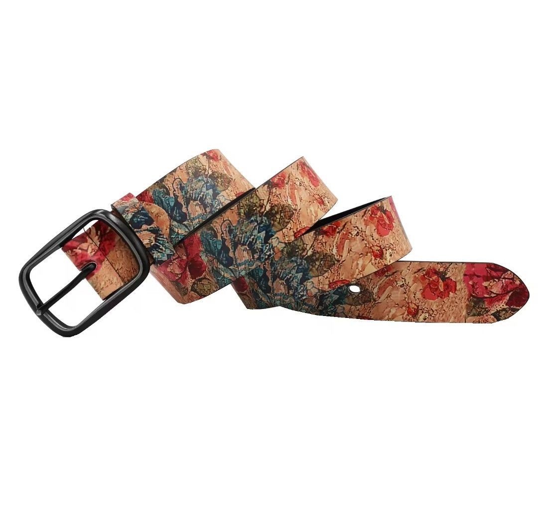 Japanese Brand × Vintage Floral Motif Printed Belt Size ONE SIZE - 6 Thumbnail