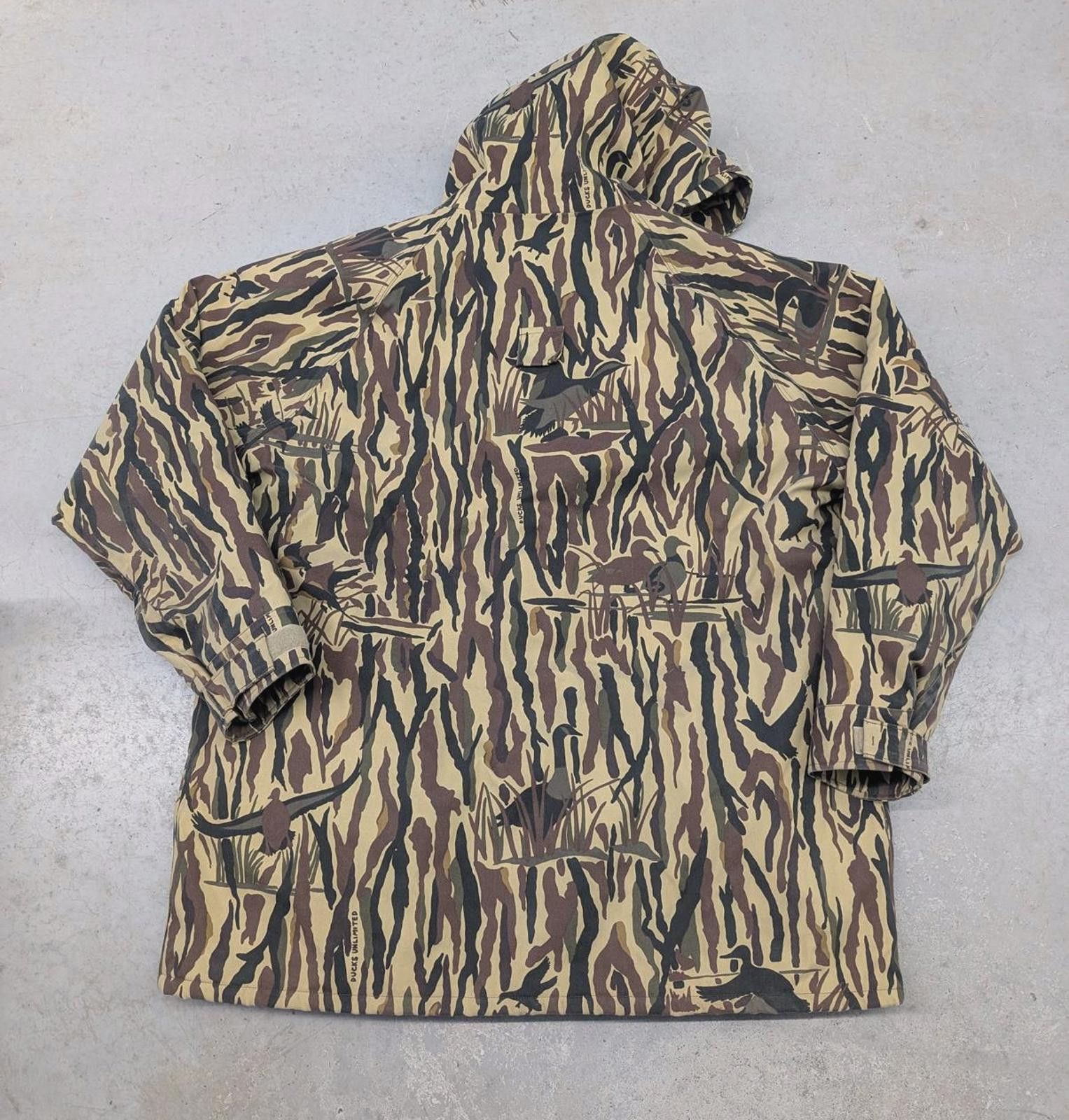 Cabelas Vintage 90s Cabelas Ducks Unlimited Camo Down Goretex Jacket Size US XL / EU 56 / 4 - 2 Thumbnail