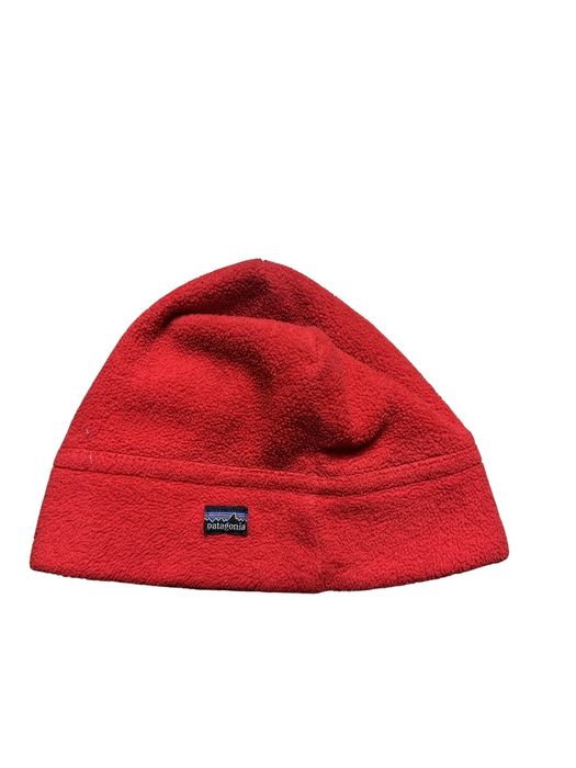 Vintage Vtg PATAGONIA Beanie Hat Red Fleece Y2K | Grailed