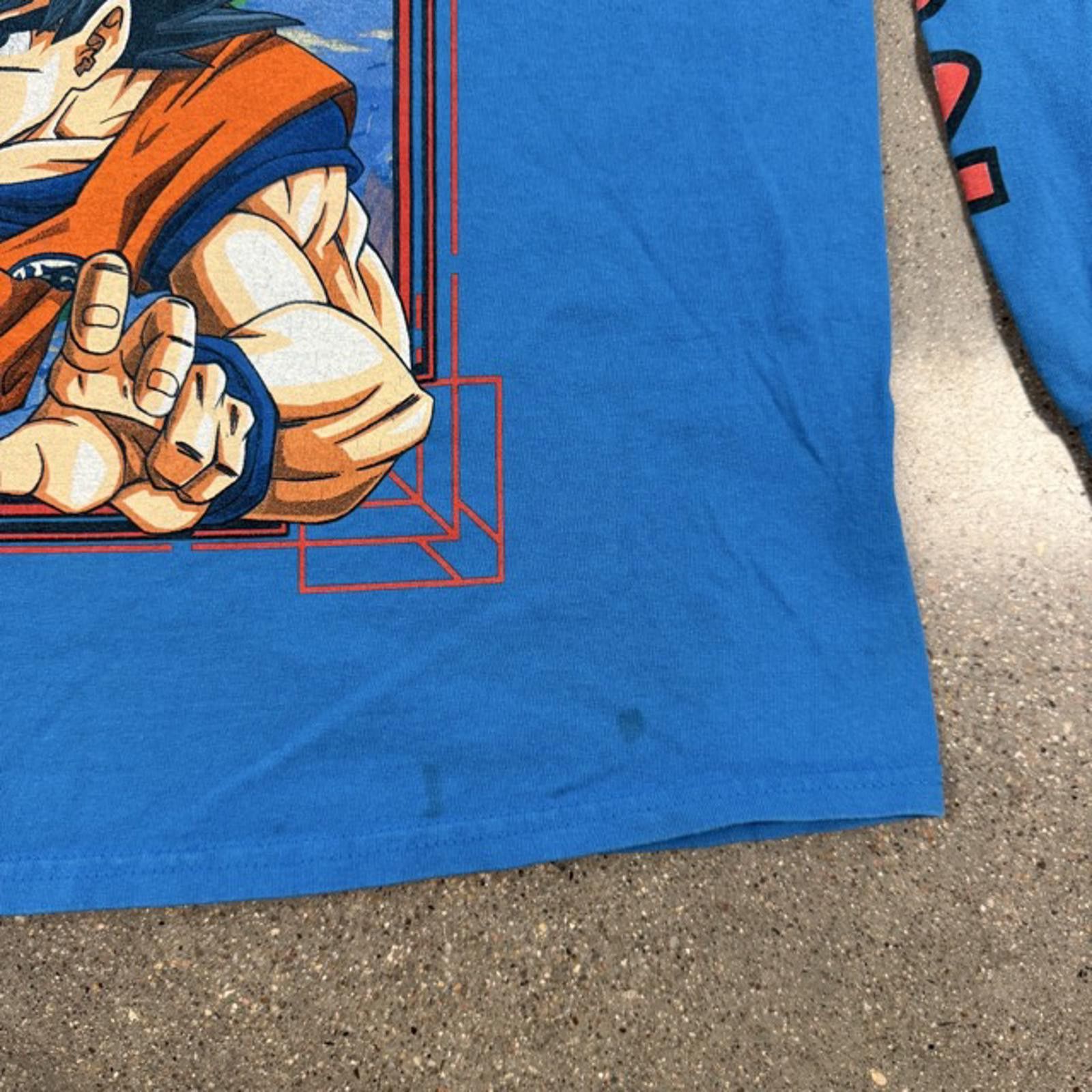 Designer Vtg Dragon Ball Z Long Sleeve T-Shirt Y2K Retro - M (Defect) Size US M / EU 48-50 / 2 - 4 Thumbnail