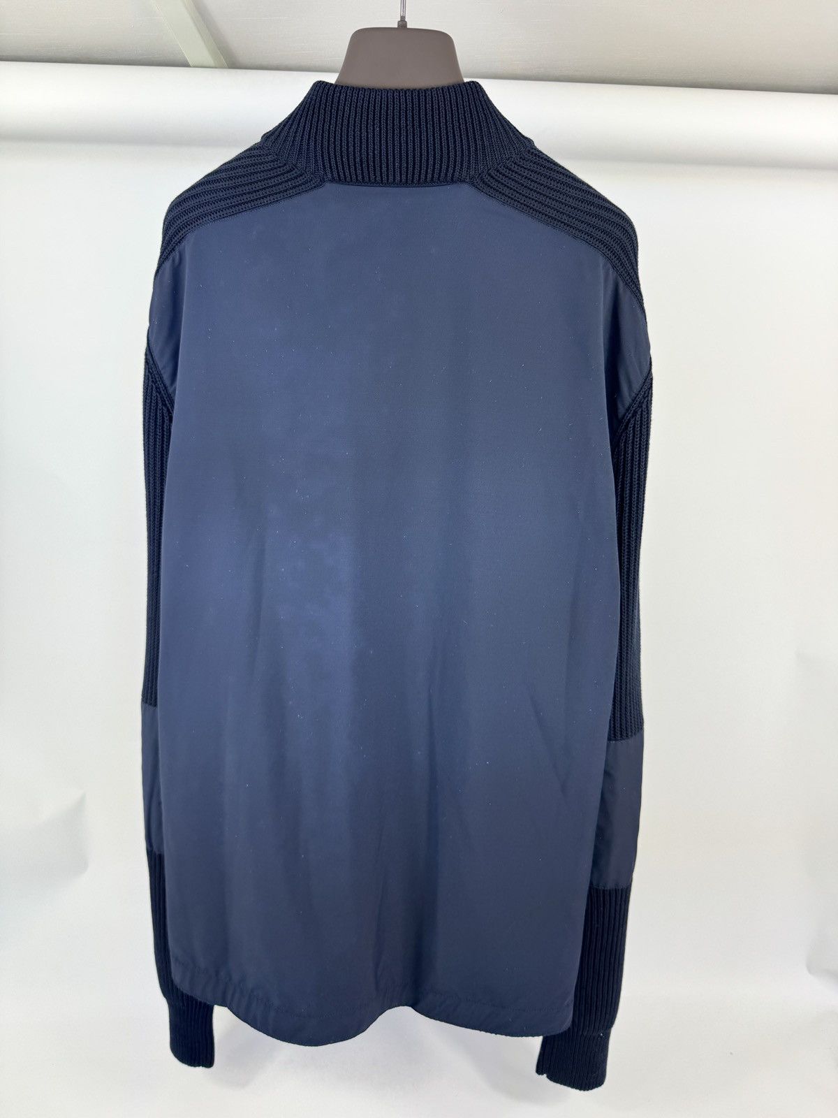 Eleventy Knitted-Sleeve Wool-Blend Jacket Size US XXL / EU 58 / 5 - 2 Thumbnail