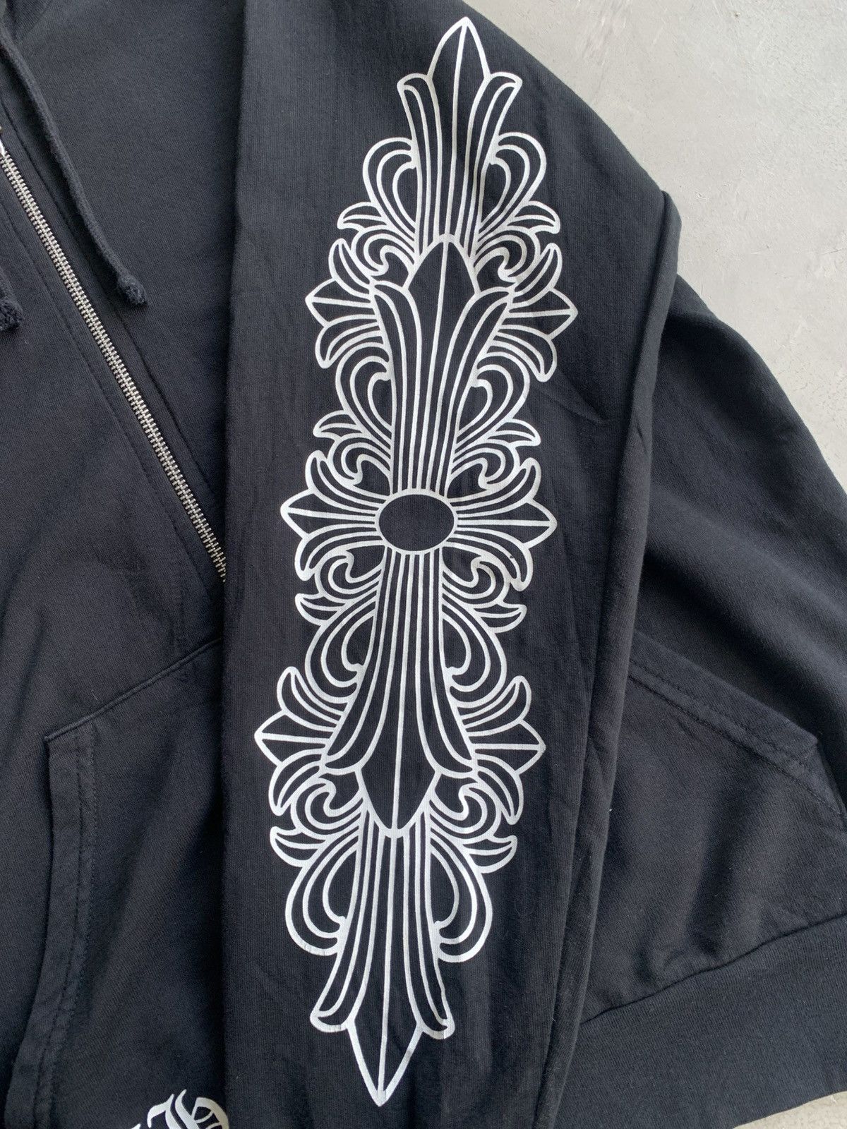 Chrome Hearts Rare 2000s - Floral Horseshoe Zip Hoodie Size US S / EU 44-46 / 1 - 5 Thumbnail