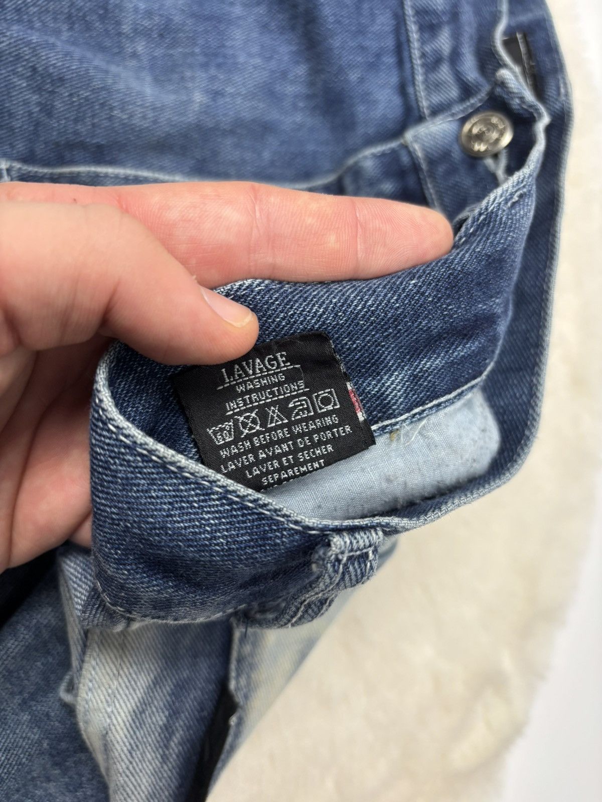 Karl Kani × Vintage Karl Kani Vintage Baggy Jeans With Acid Wash Rare Y2K Style Size US 34 / EU 50 - 21 Thumbnail