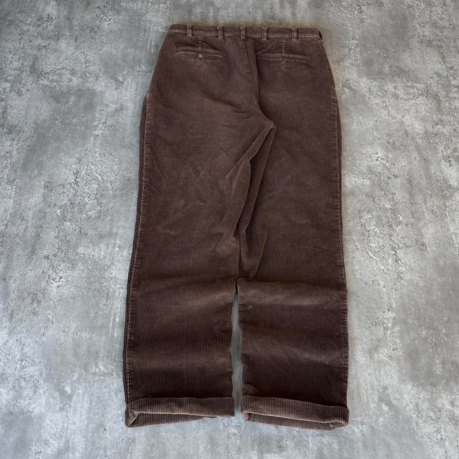 Jos. A. Bank × Vintage Jos. A. Bank Chocolate Brown Corduroy Dress Pants Size US 36 / EU 52 - 2 Thumbnail