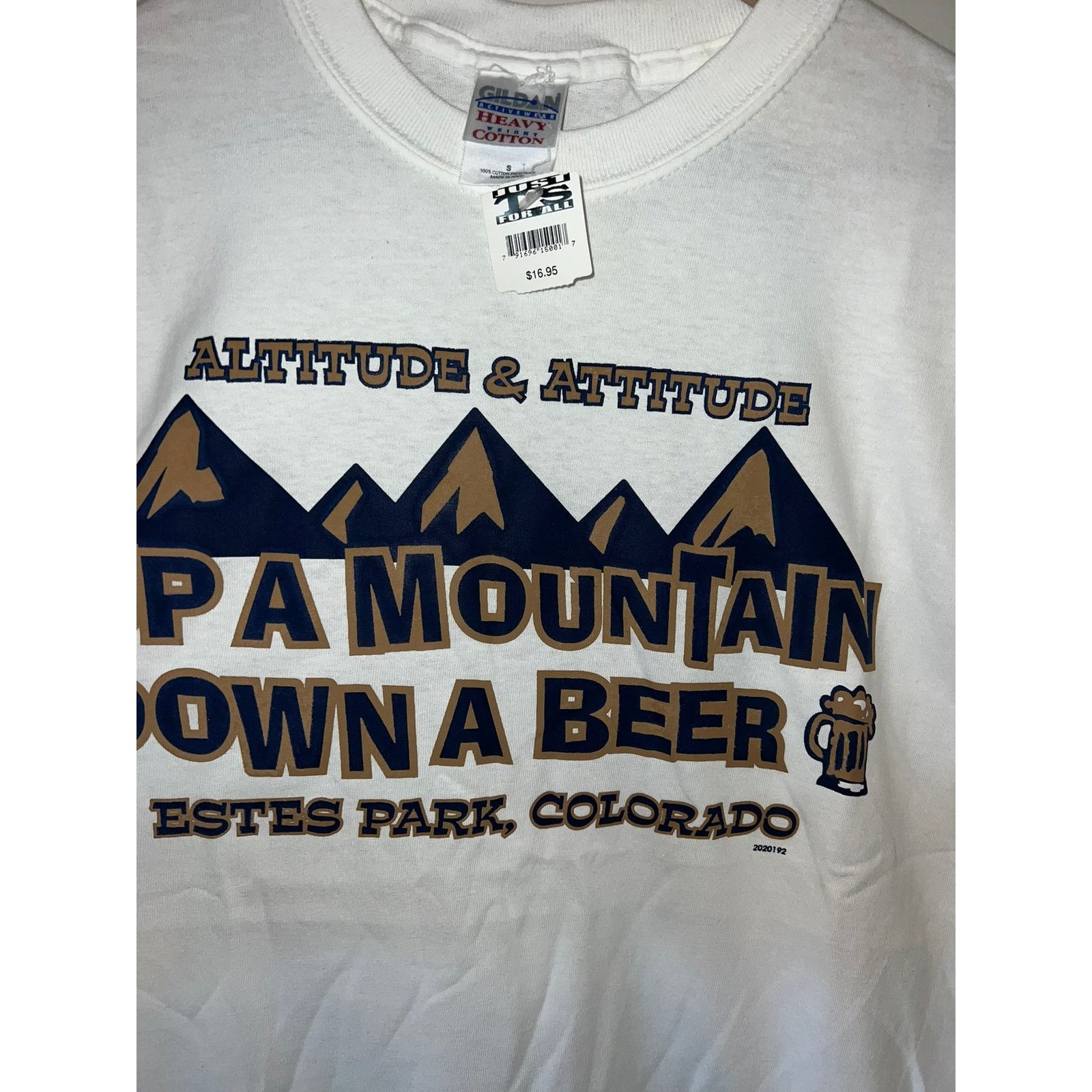 Gildan Y2K Up A Mountain Down A Beer Estes Park CO Shirt 2000s S Size US S / EU 44-46 / 1 - 4 Thumbnail