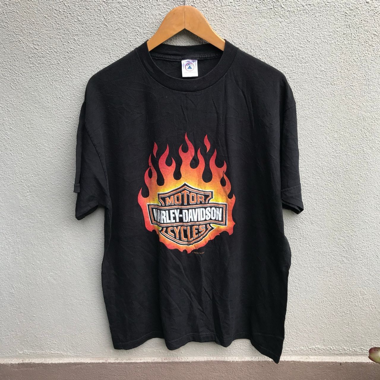 Harley Davidson × Vintage Vintage HARLEY DAVIDSON flame tee rare Size US L / EU 52-54 / 3 - 1 Thumbnail