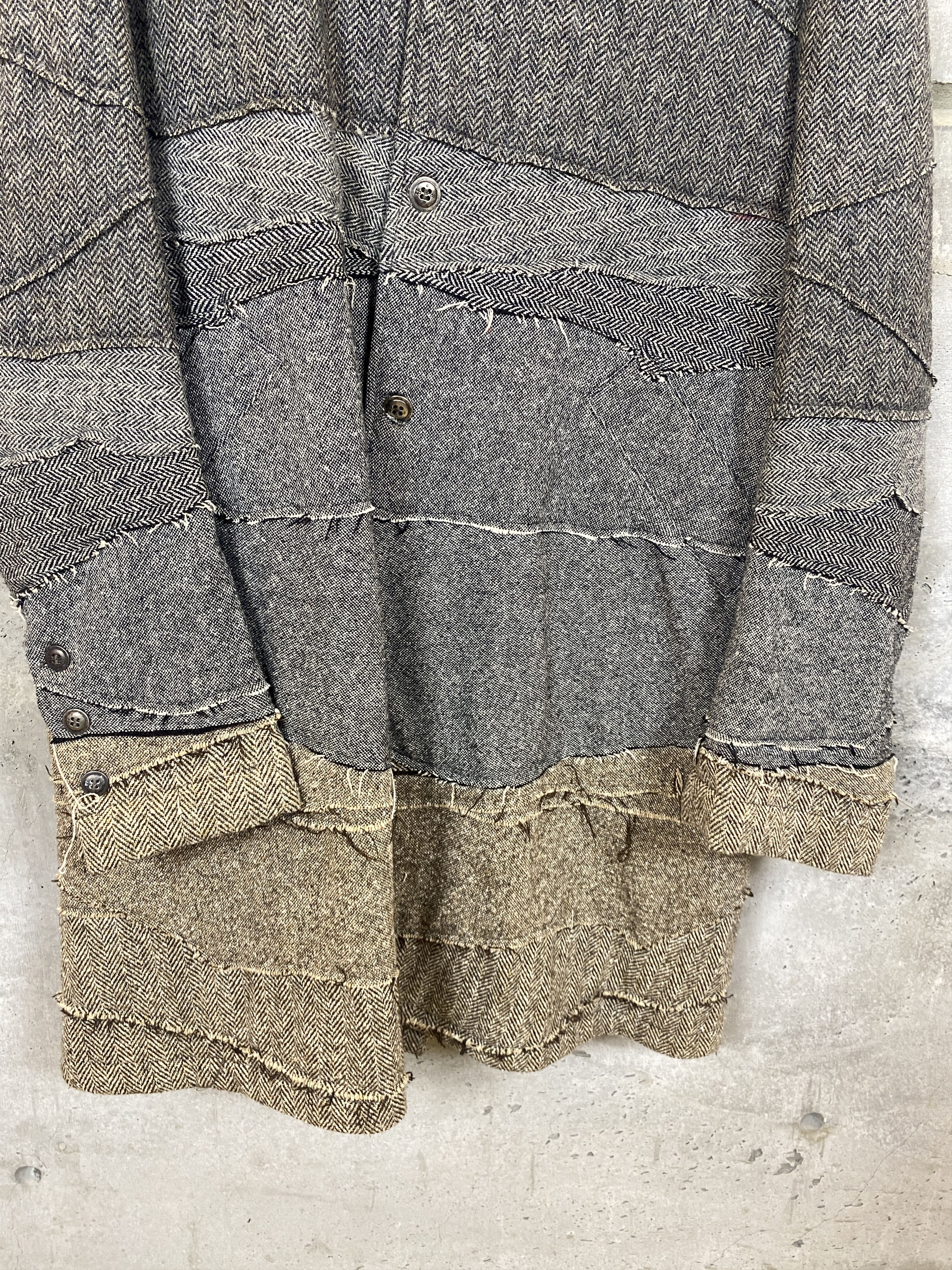 Greg Lauren GREG LAUREN MIXED HERRINGBONE COAT JACKET SAMPLE Size US L / EU 52-54 / 3 - 4 Thumbnail