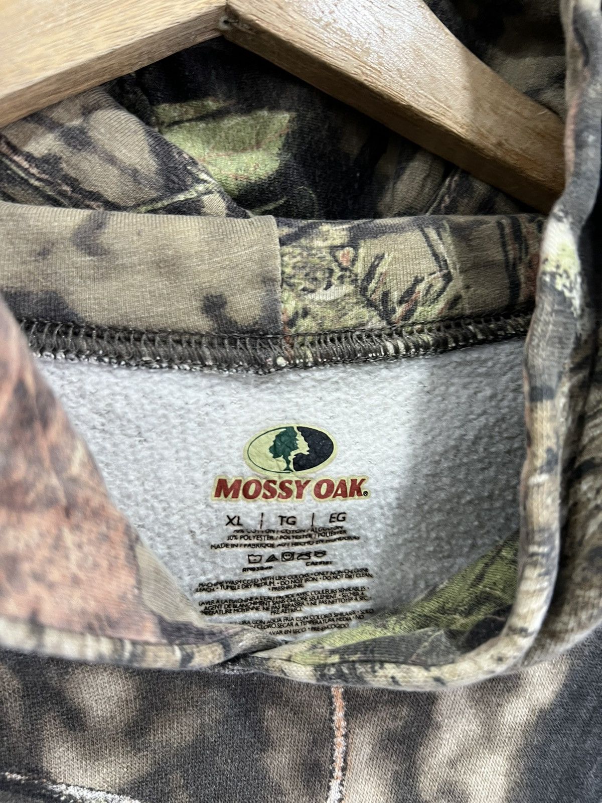 Vintage Vintage Camo Real Tree Mossy Oak Hoodie Sweater Size US XL / EU 56 / 4 - 4 Thumbnail