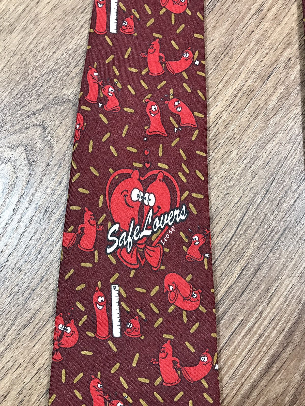 Vintage Funny Tie With Condoms Size ONE SIZE - 4 Thumbnail