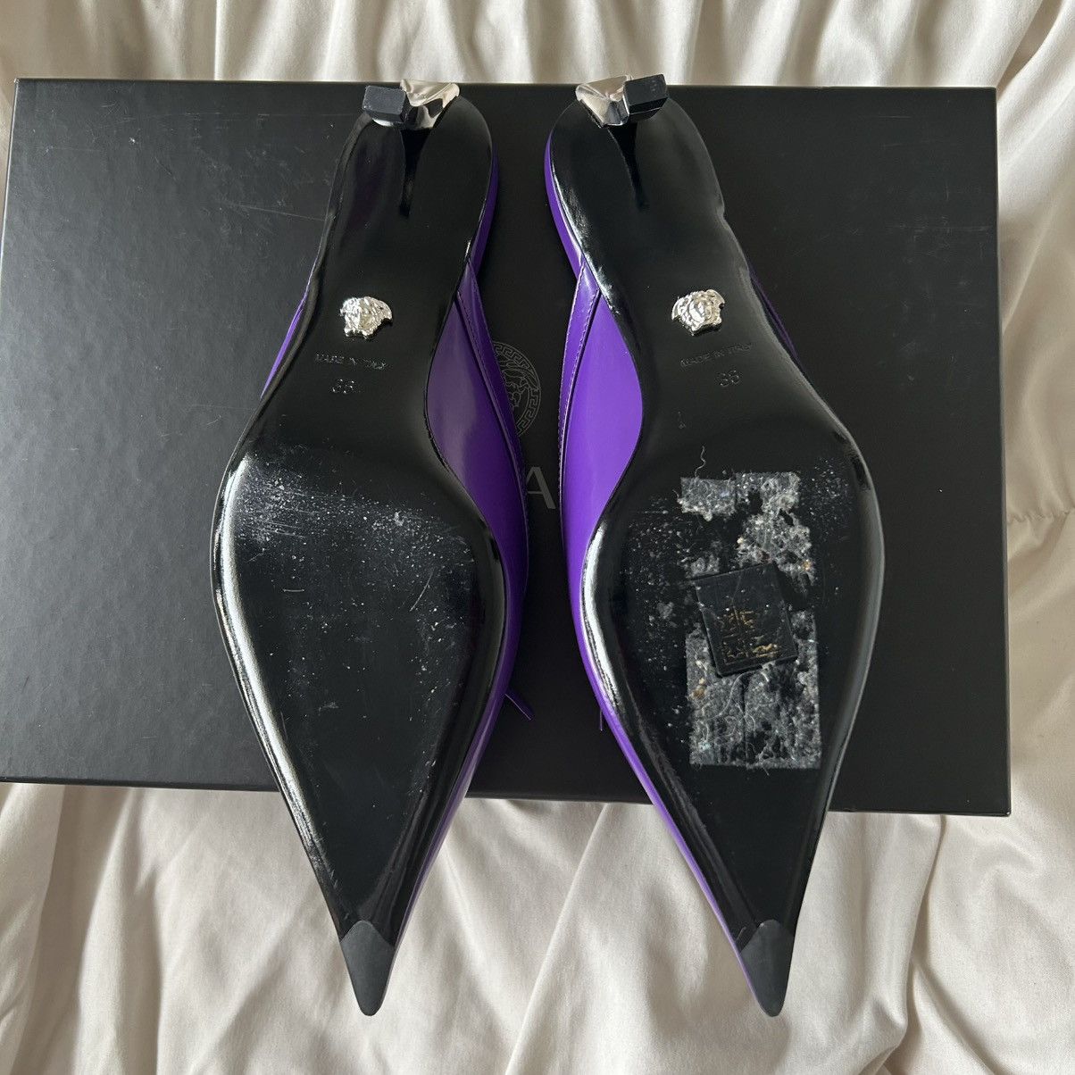 Versace Versace Runaway Pin-Point 50mm Mules Size US 6 / IT 36 - 4 Thumbnail