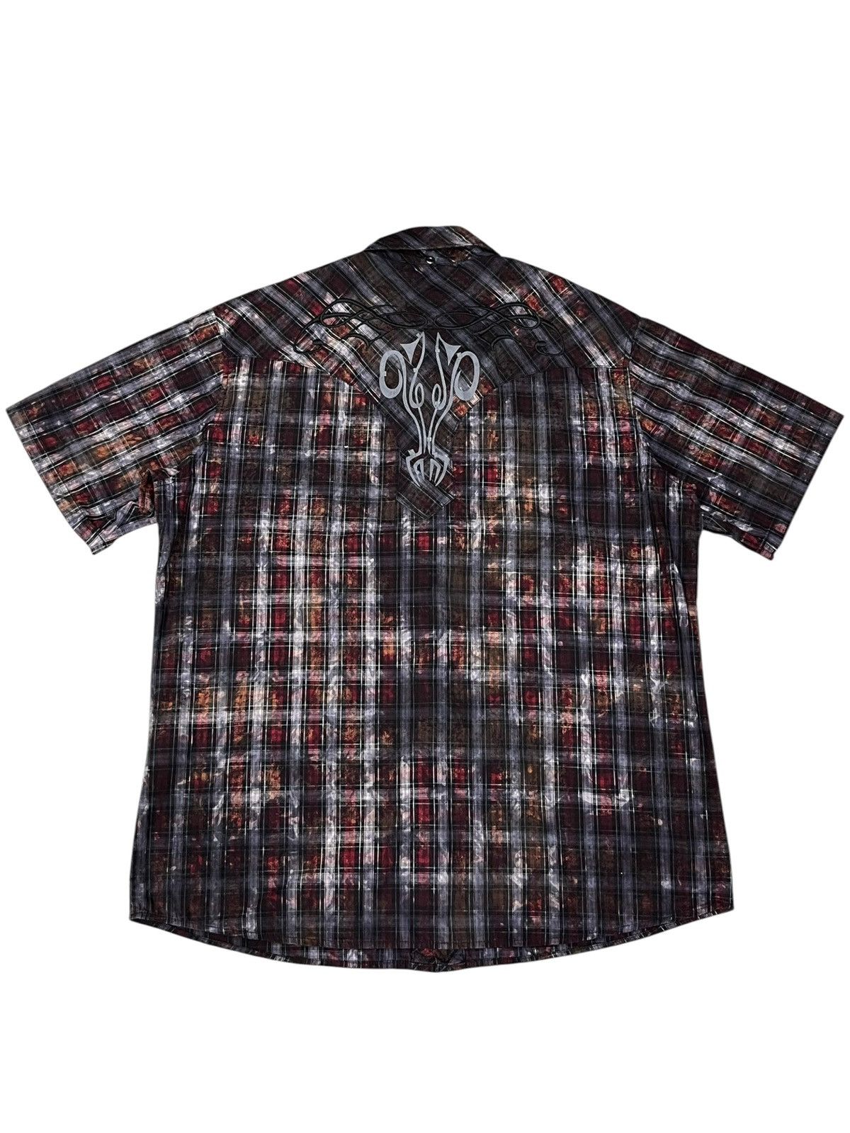 In The Attic In The Attic Punk Smokes Tartan Studded Tribal Shirt M Size US M / EU 48-50 / 2 - 3 Thumbnail