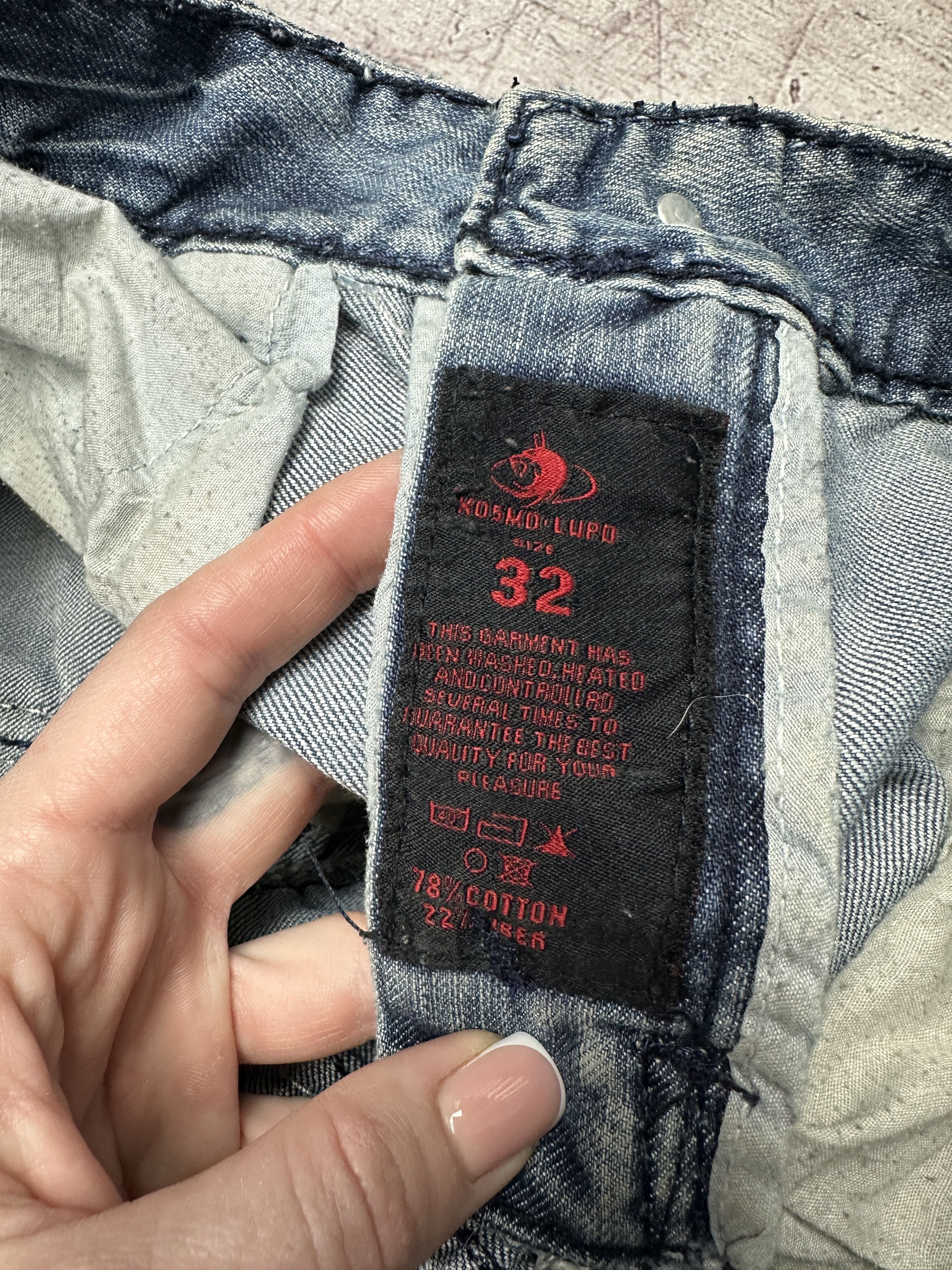 Japanese Brand × Vintage K&M Kosmo Lupo Vintage Mens Denim Pants Jeans Size US 32 / EU 48 - 5 Thumbnail