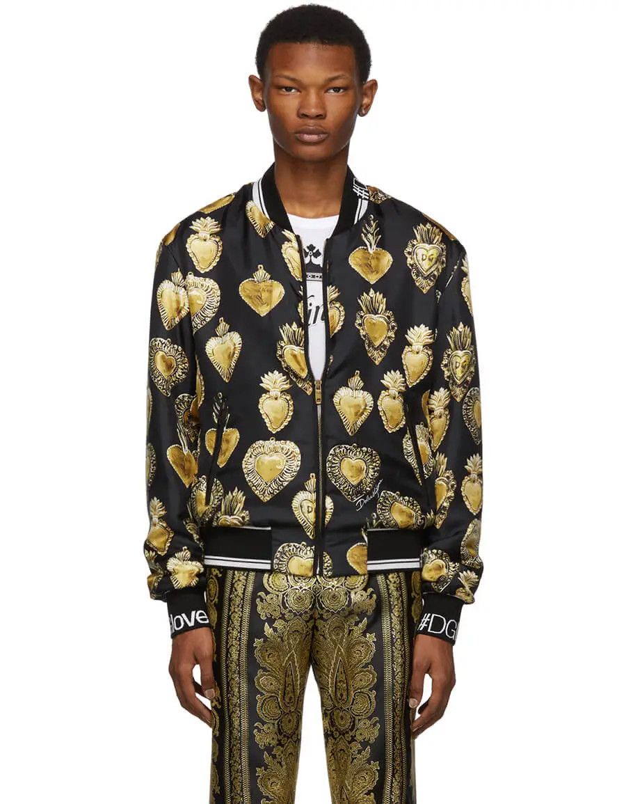 Dolce & Gabbana o1y0125 Bomber Jacket in Multicolor Size US XL / EU 56 / 4 - 1 Thumbnail