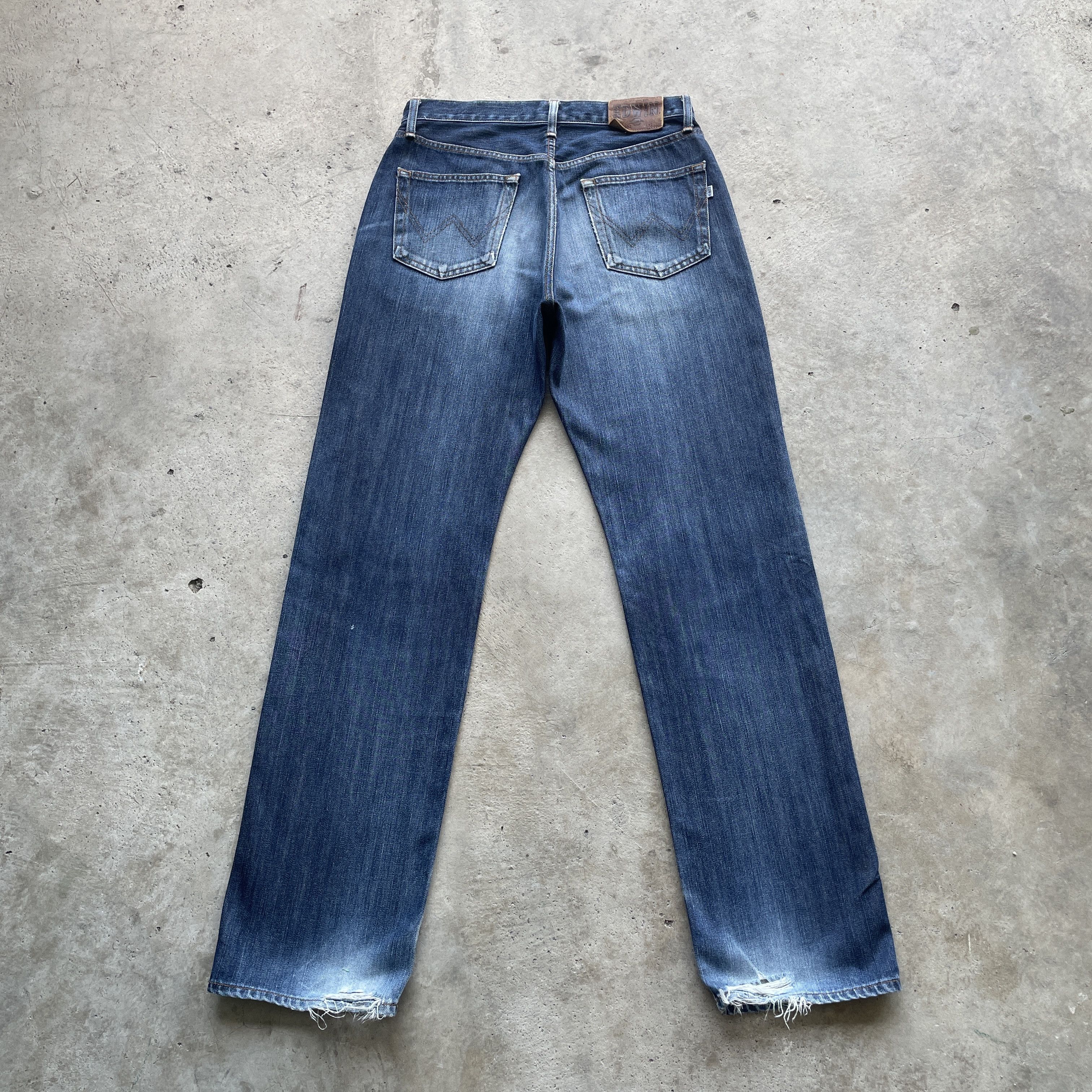 Edwin VINTAGE EDWIN 404 JAPAN FADED DENIM PANTS JEANS W31x33.5 Size US 31 - 12 Thumbnail